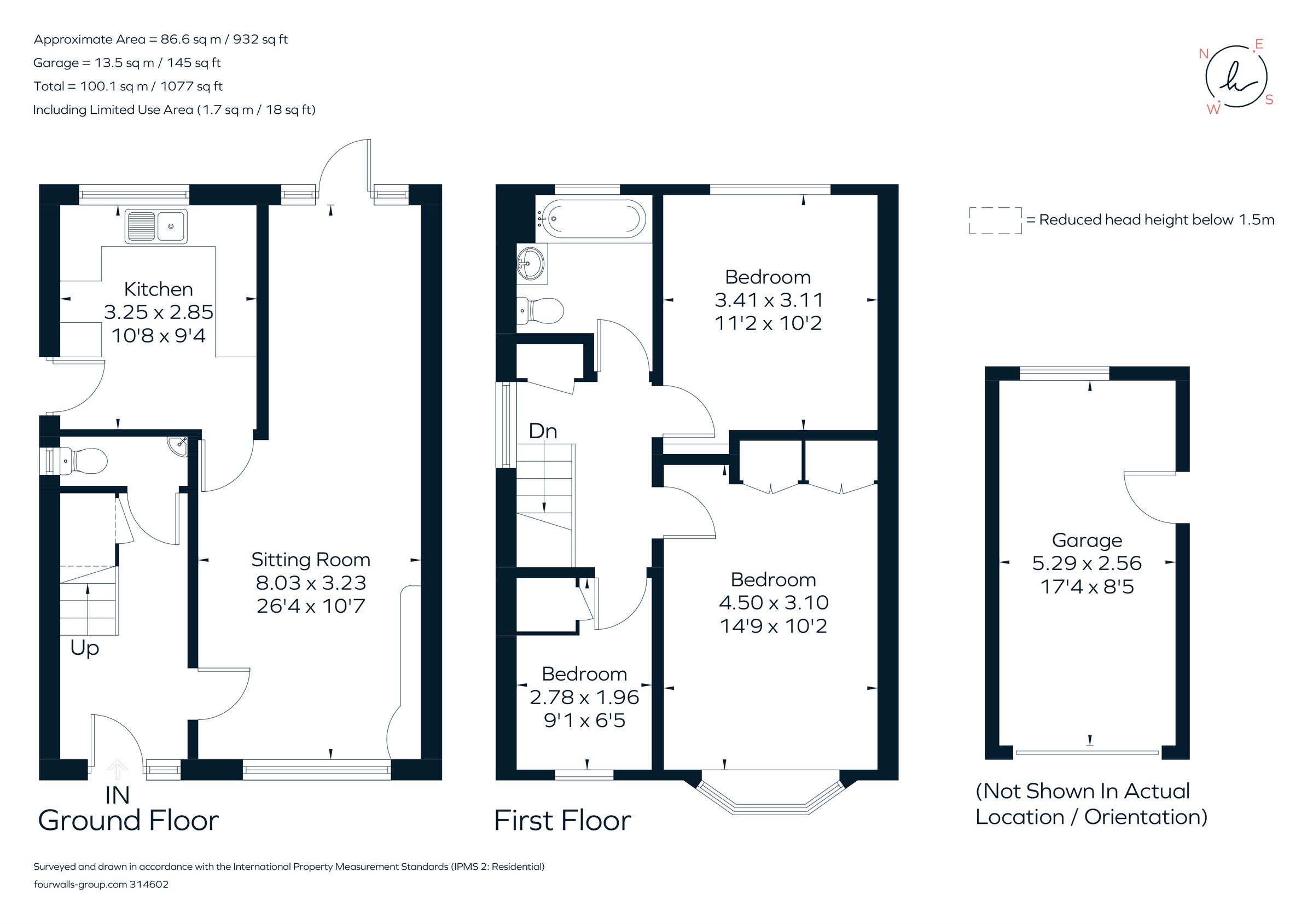 3 bed semidetached house for sale in Meadow Drive, Lindfield, Haywards