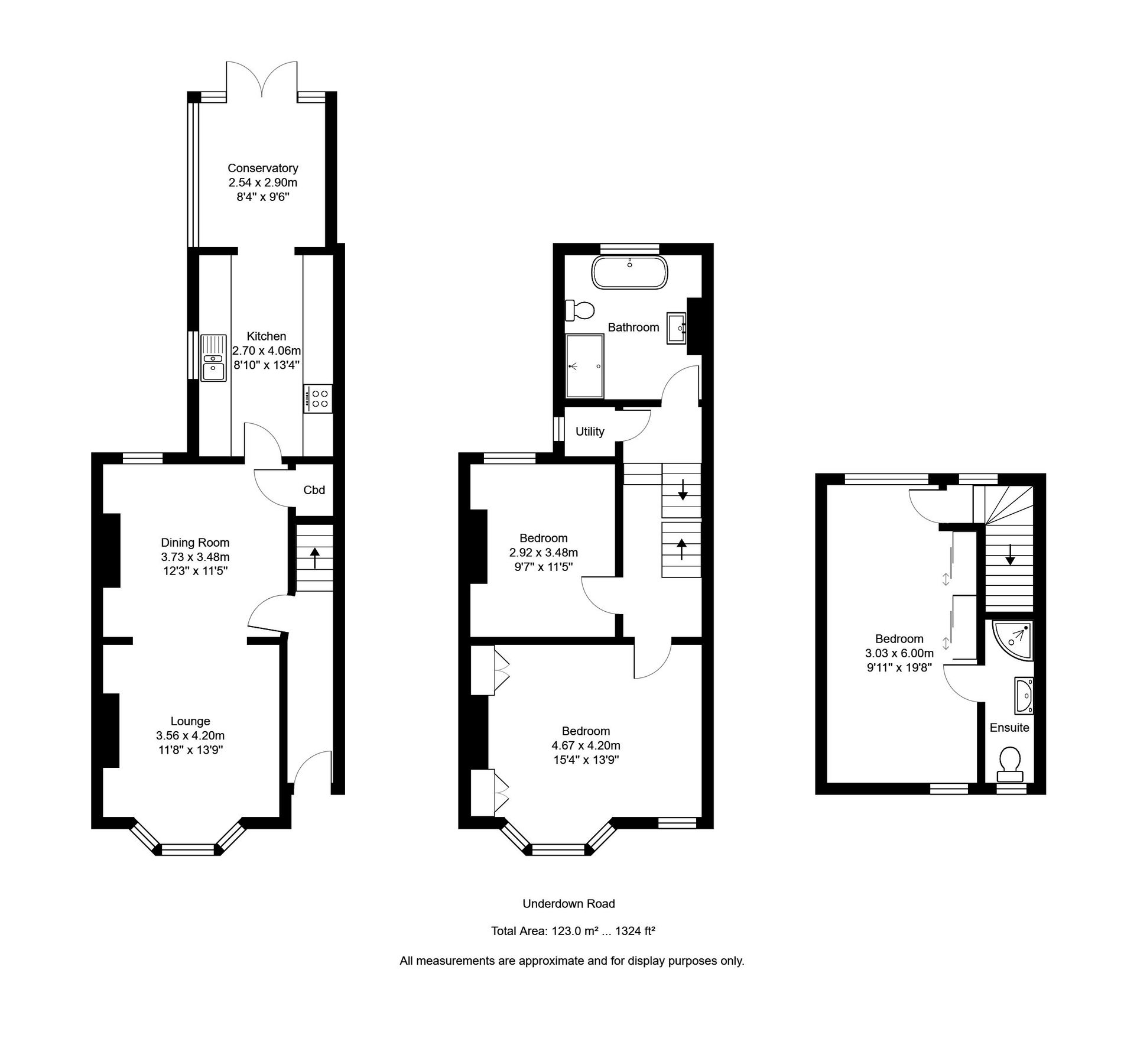 3 bed terraced house for sale in Underdown Road, Southwick, Brighton