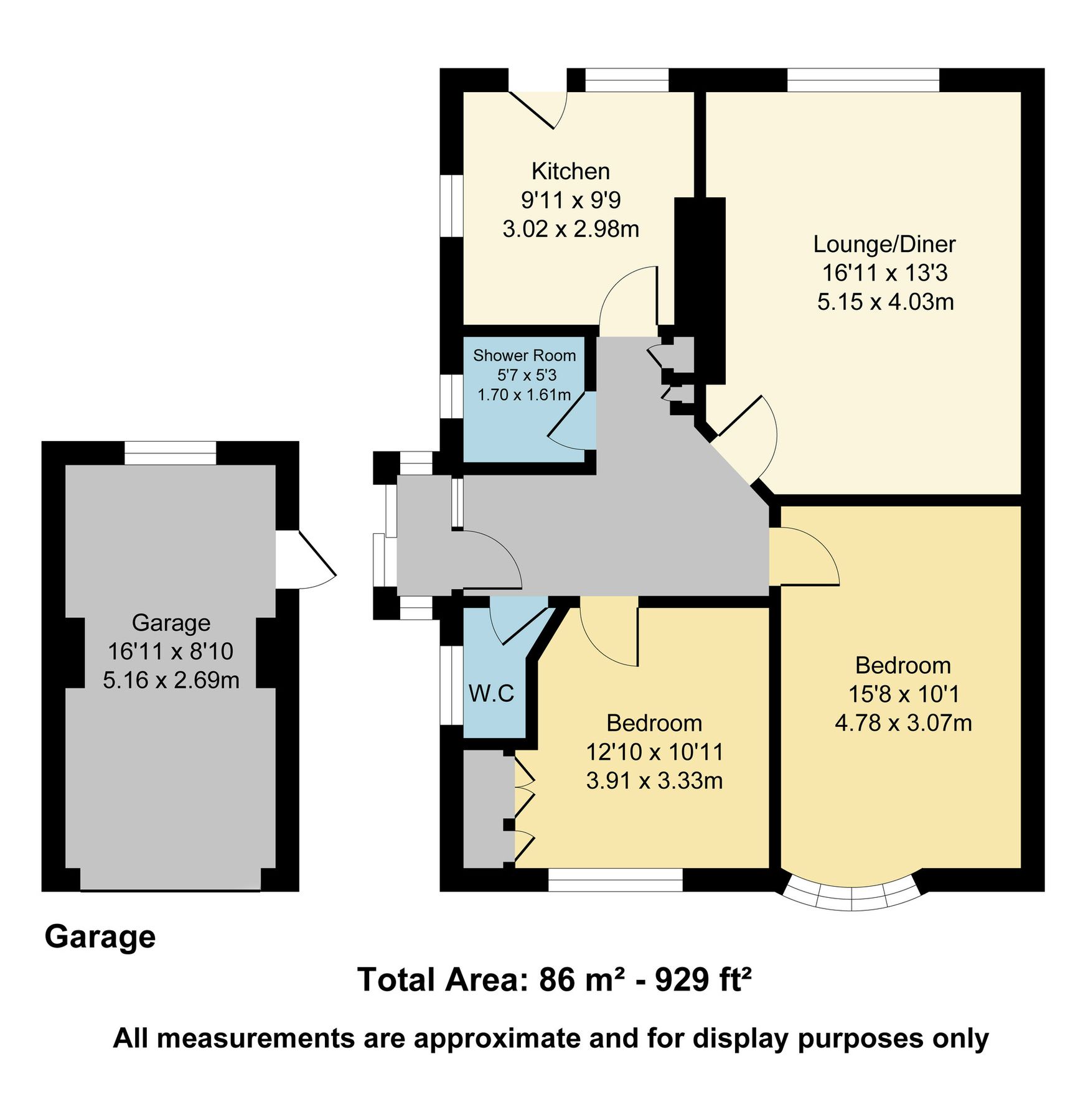 2 bed semidetached bungalow for sale in Summerfield Avenue, Whitstable