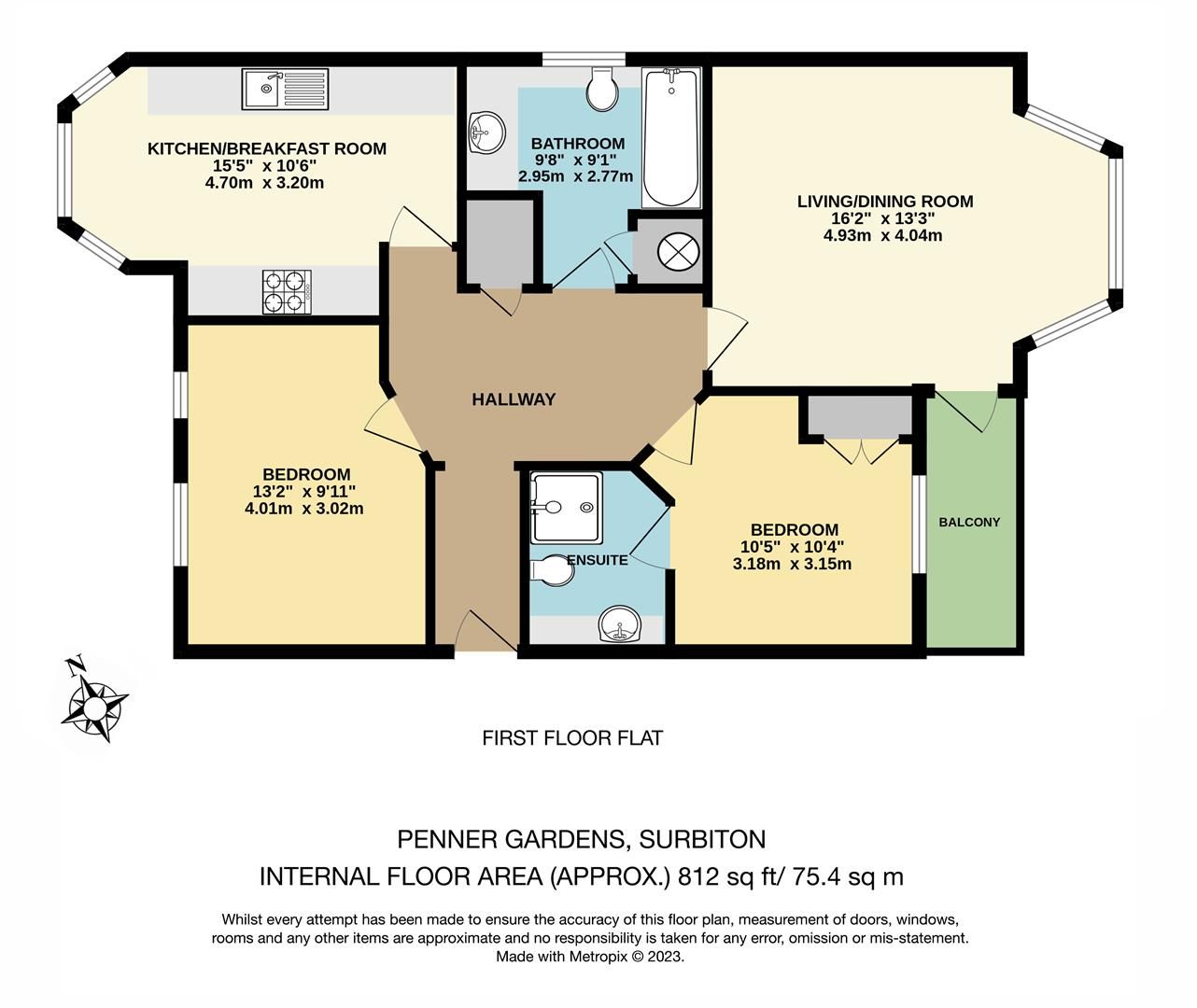 2 bed flat for sale in Penners Gardens, Surbiton KT6 Zoopla