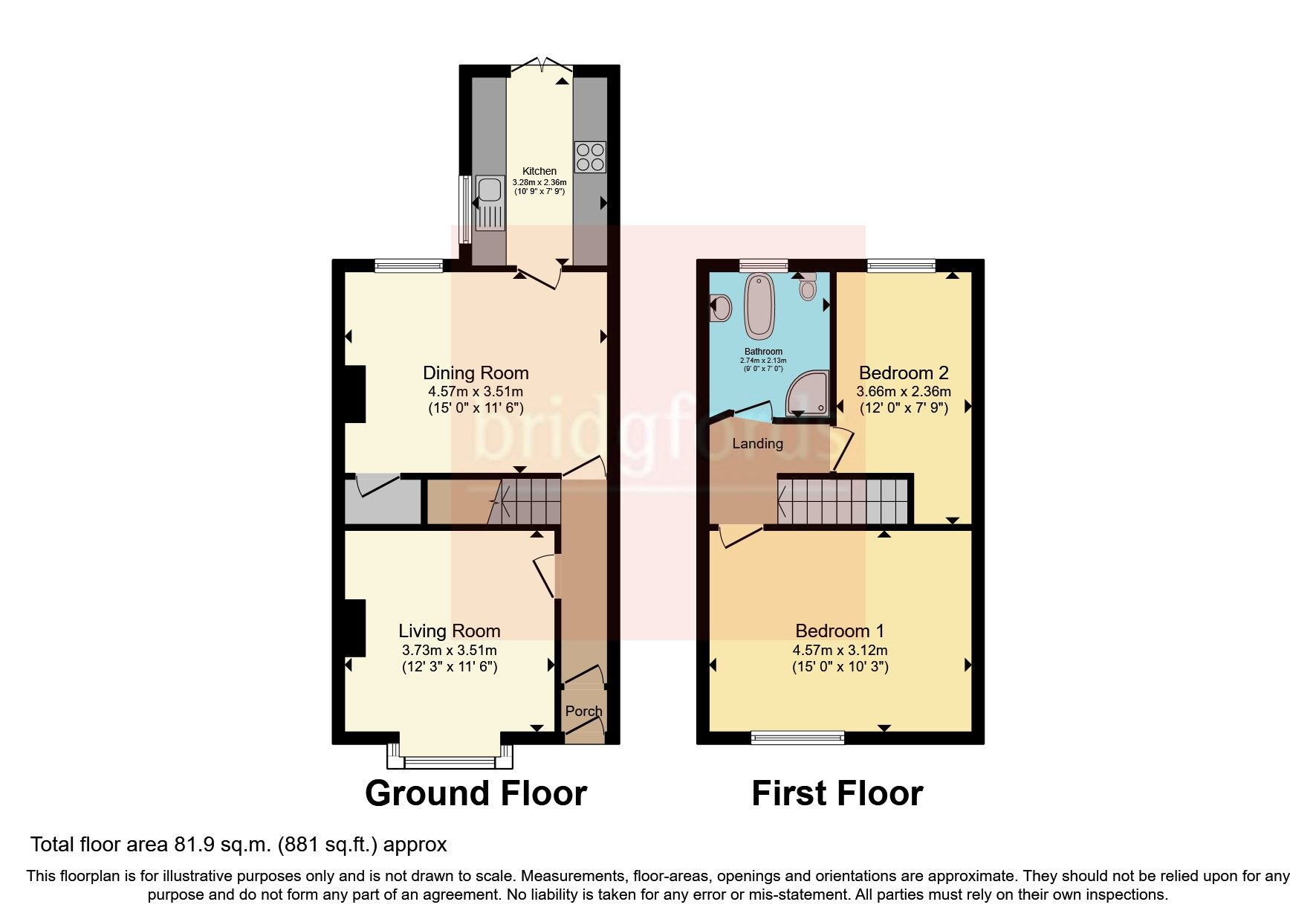 2 bed terraced house for sale in Letchworth Place, Chorley, Lancashire