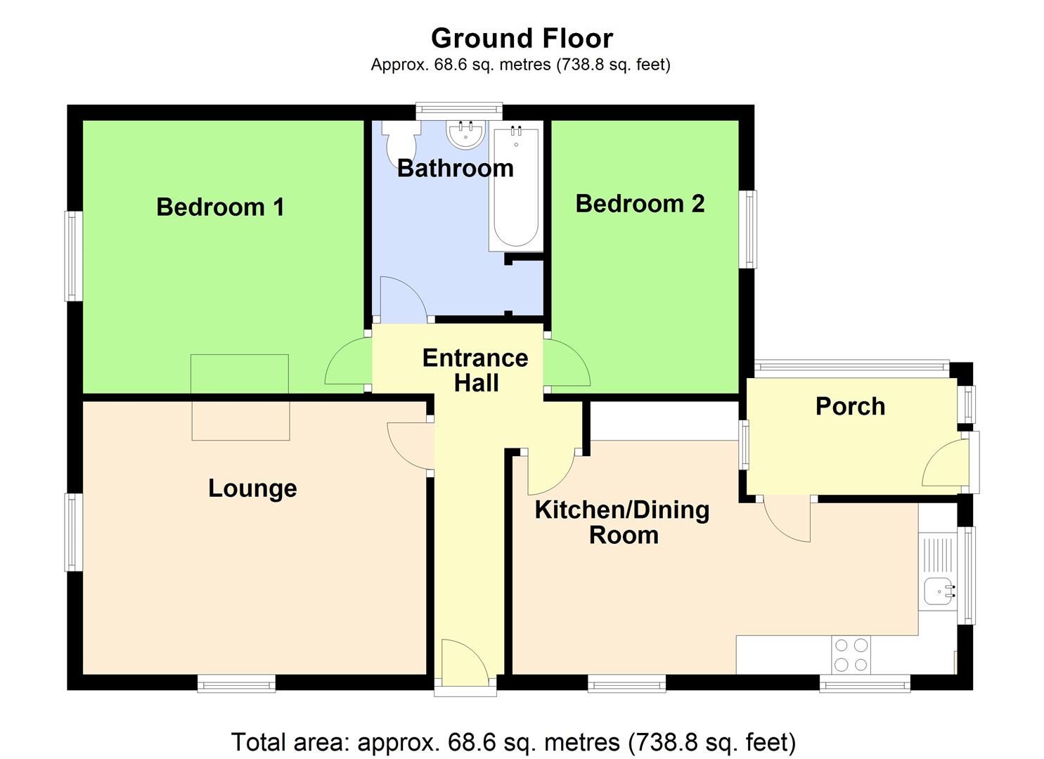 2 bed detached house for sale in Swineshead Road, Kirton Holme, Boston
