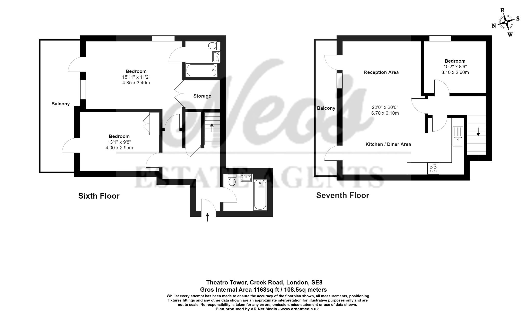 3 bed flat to rent in Mcmillan Student Village, Creek Road, London SE8