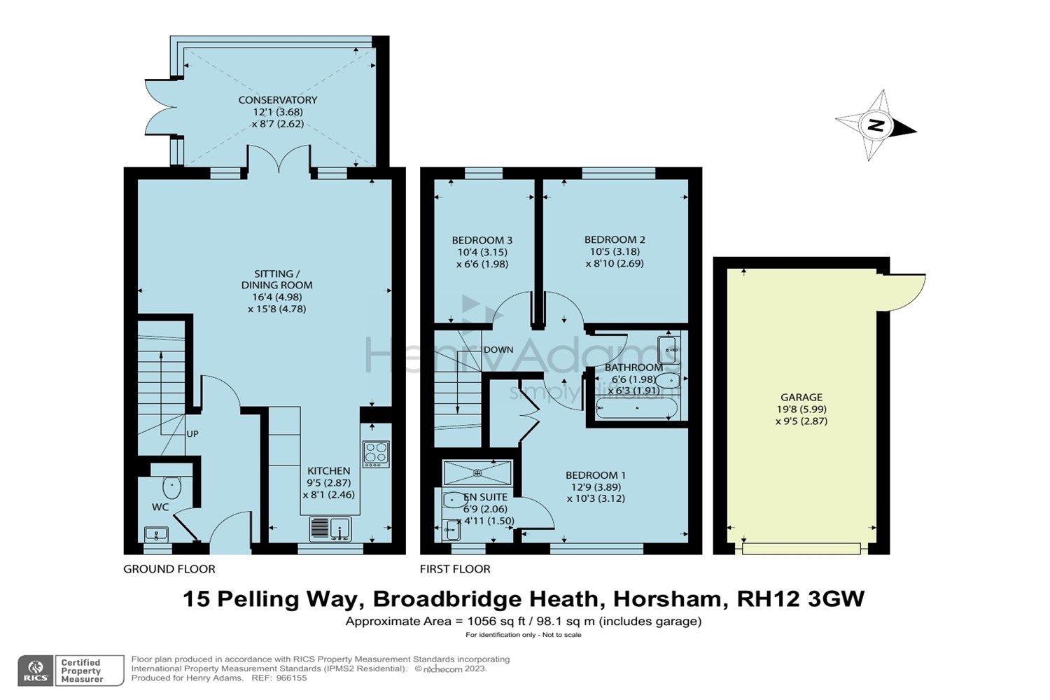 3 bed terraced house for sale in 15 Pelling Way, Broadbridge Heath