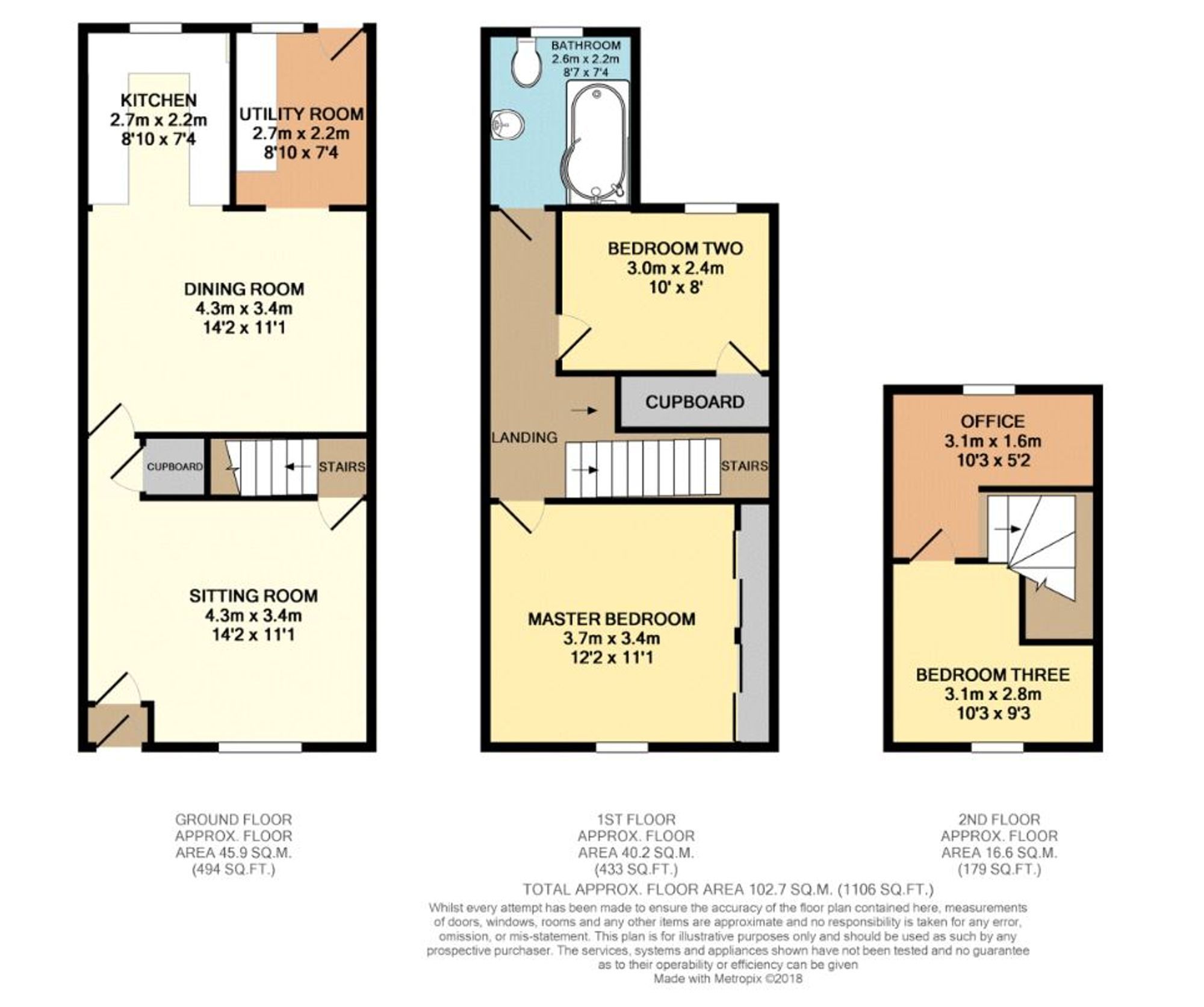 3 bed terraced house for sale in Southbourne Road, Folkestone CT19 Zoopla