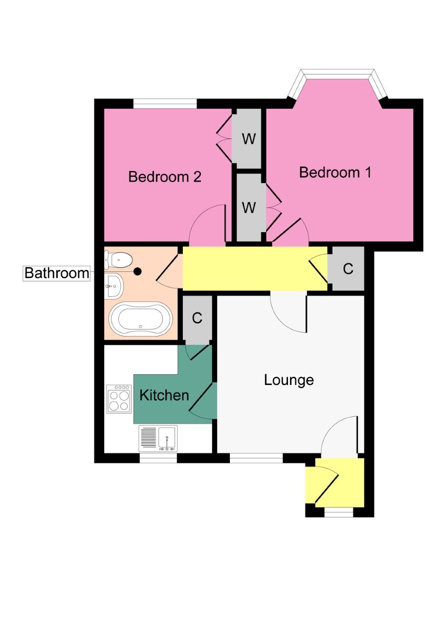 2 bed flat for sale in Lochiel Place, Jamestown, Alexandria G83 Zoopla