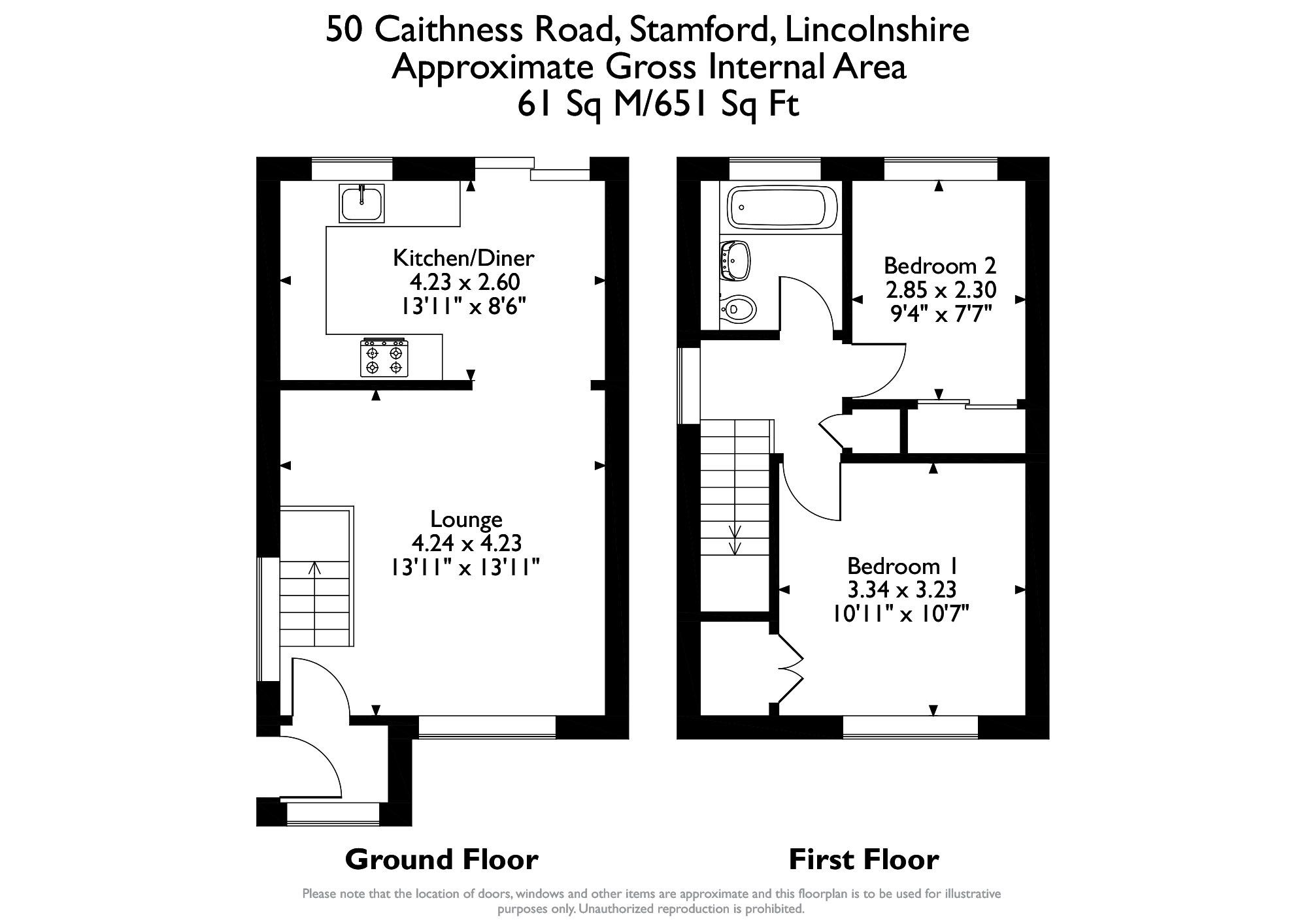 2 bed semidetached house for sale in Caithness Road, Stamford PE9 Zoopla
