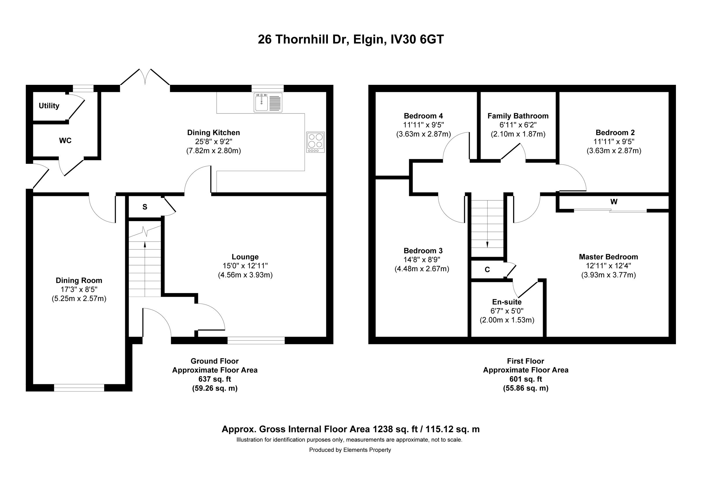 4 bed detached house for sale in Thornhill Drive, Elgin, Morayshire