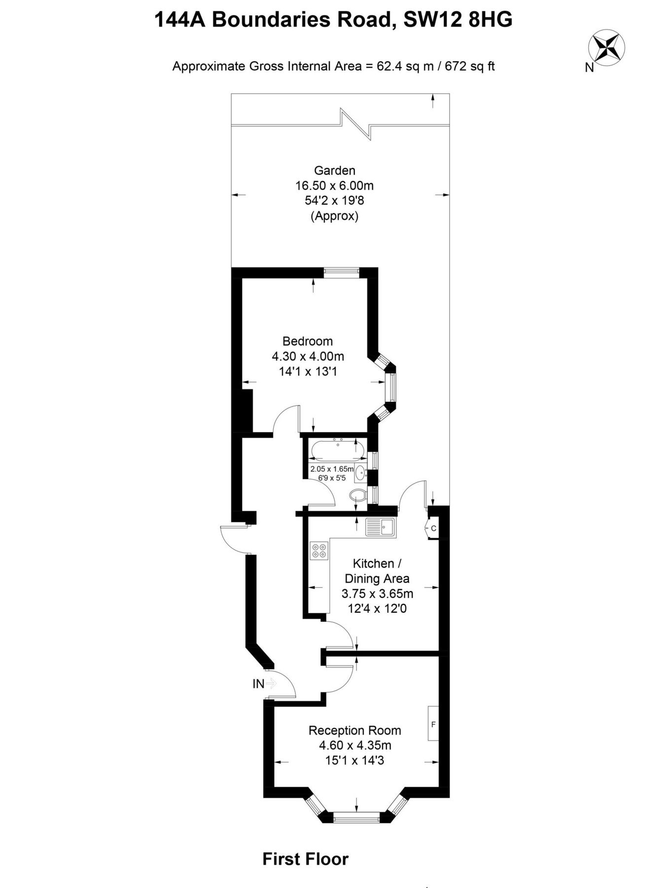 1 bed flat to rent in Boundaries Road, Balham, London SW12 Zoopla