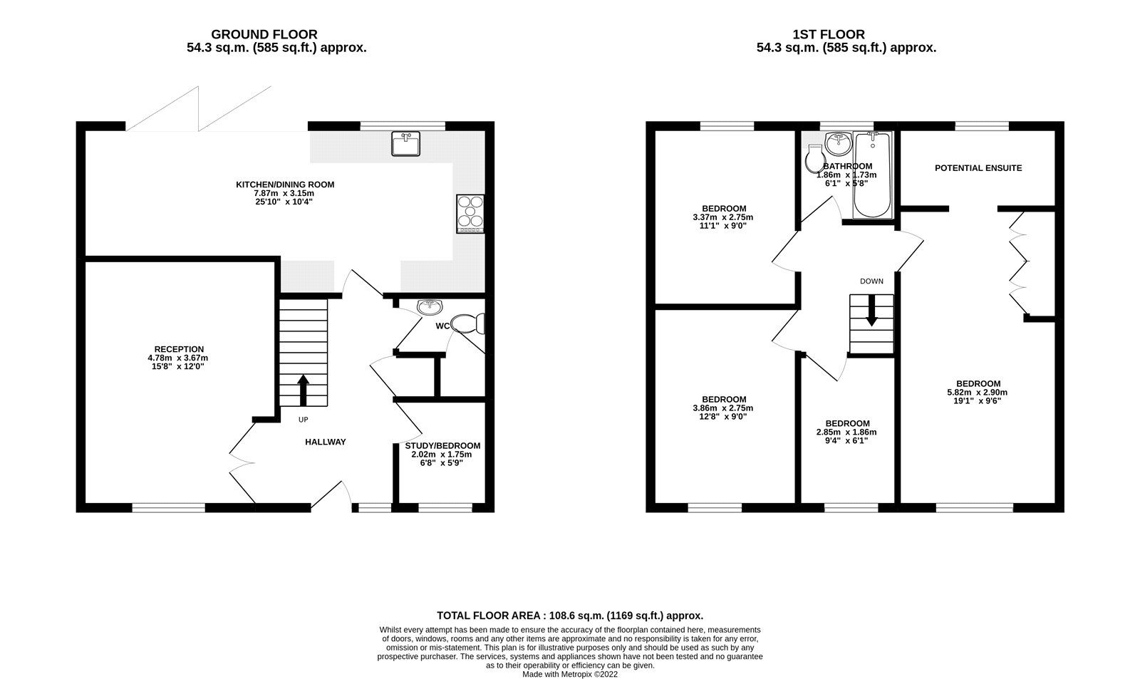 4 bed semidetached house for sale in Claremont Road, Hextable, Kent