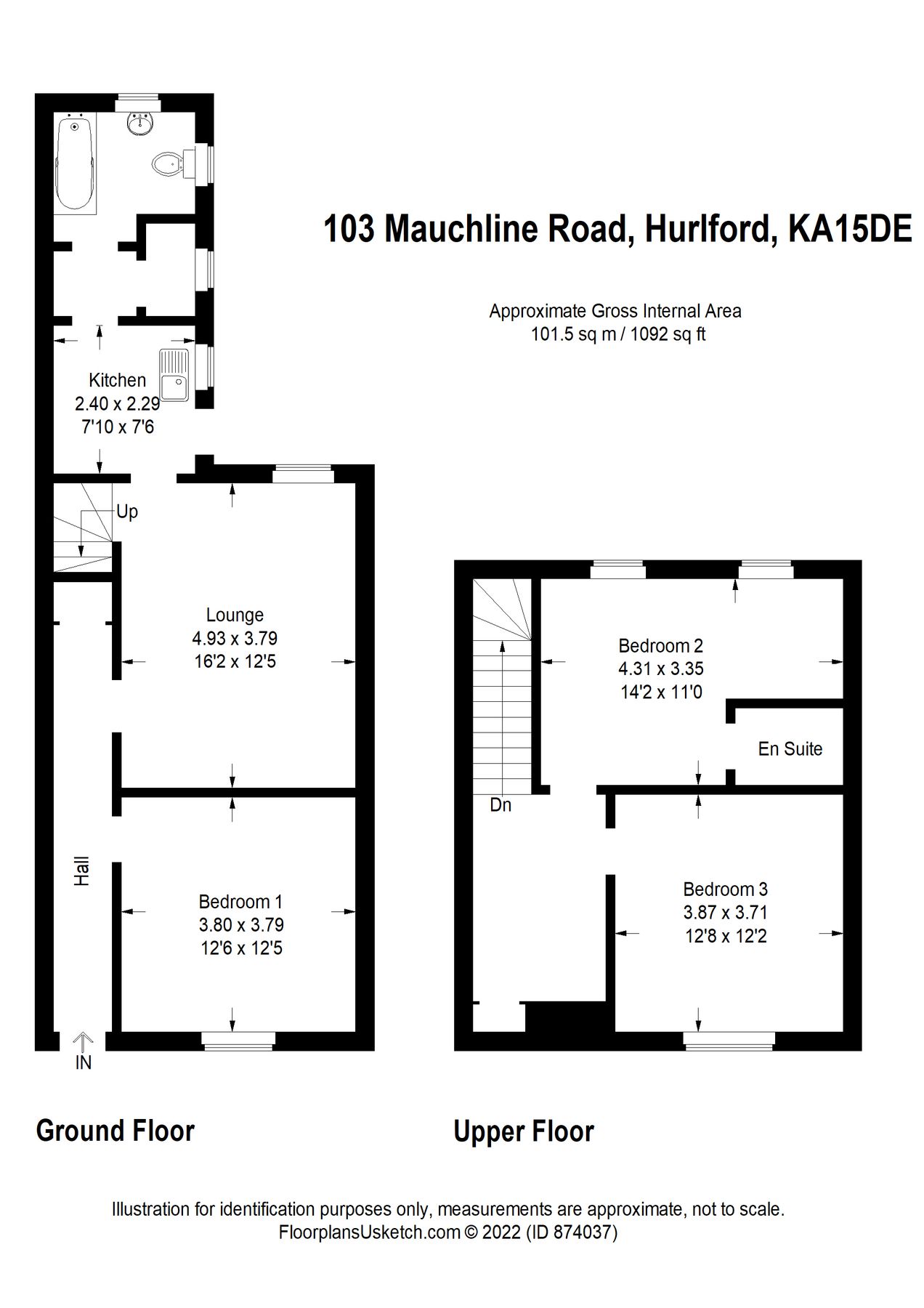3 bed terraced house for sale in Mauchline Road, Hurlford KA1 Zoopla