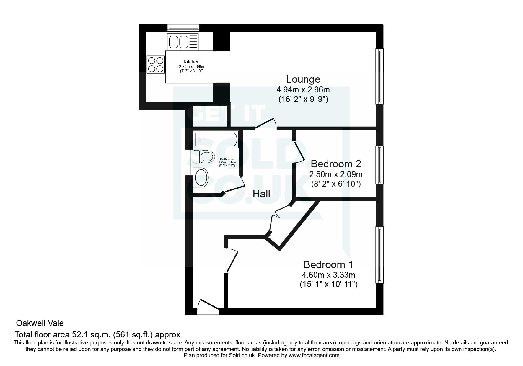 2 bed flat for sale in Oakwell Vale, Barnsley, South Yorkshire S71 Zoopla
