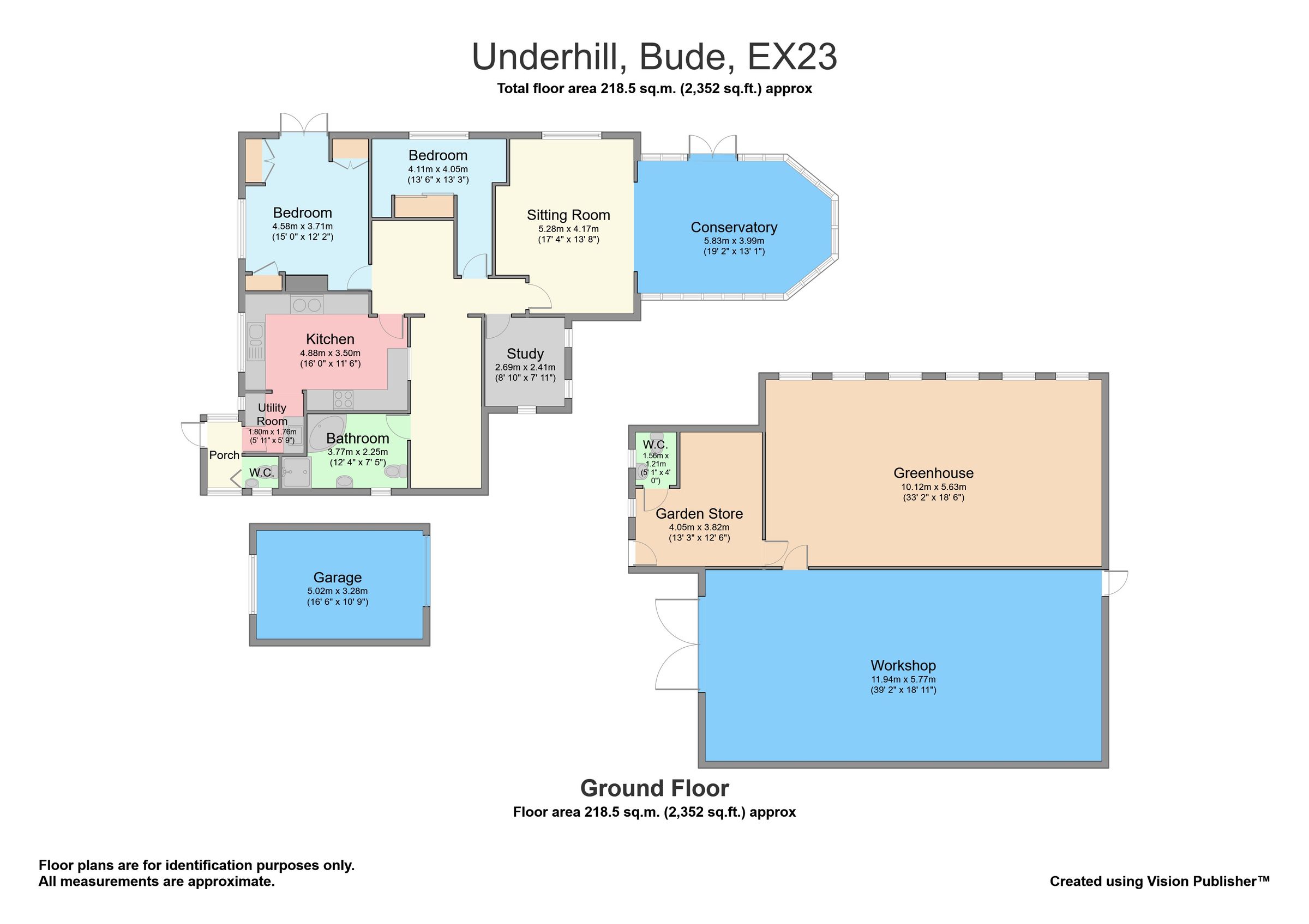 3 bed bungalow for sale in Underhill, Kilkhampton, Bude, Cornwall EX23