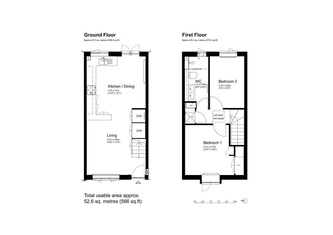 2 bed terraced house for sale in Wadnall Way, Knebworth SG3 Zoopla