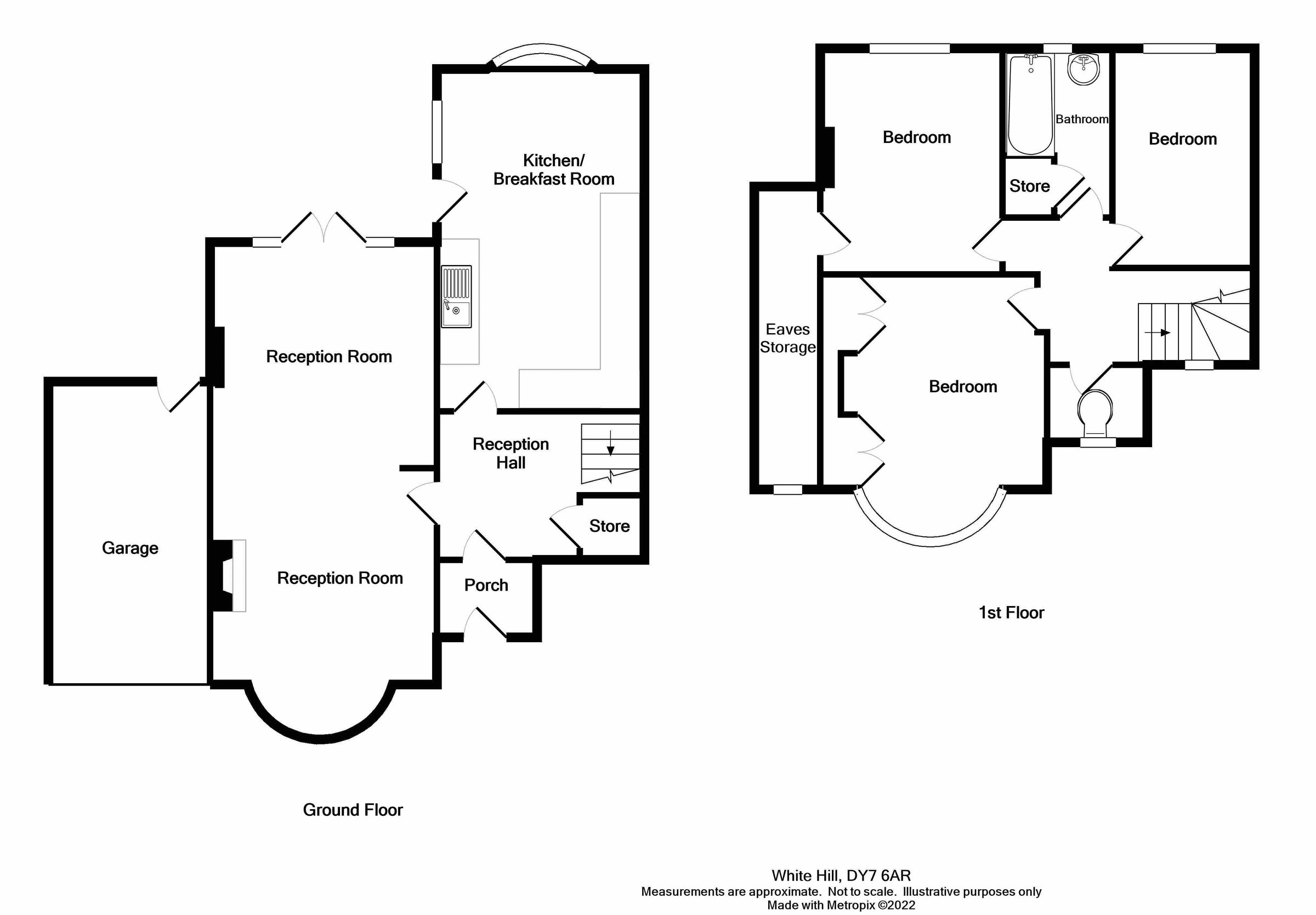 3 bed semidetached house for sale in White Hill, Kinver, Stourbridge