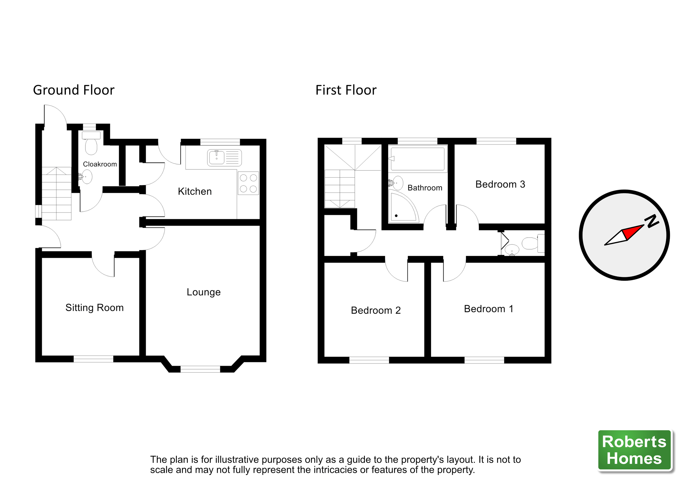 3 bed semidetached house for sale in Croesffyrdd, Glanrhyd