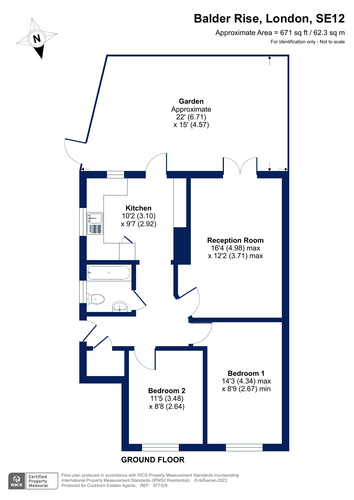 2 bed for sale in Balder Rise, London SE12 Zoopla