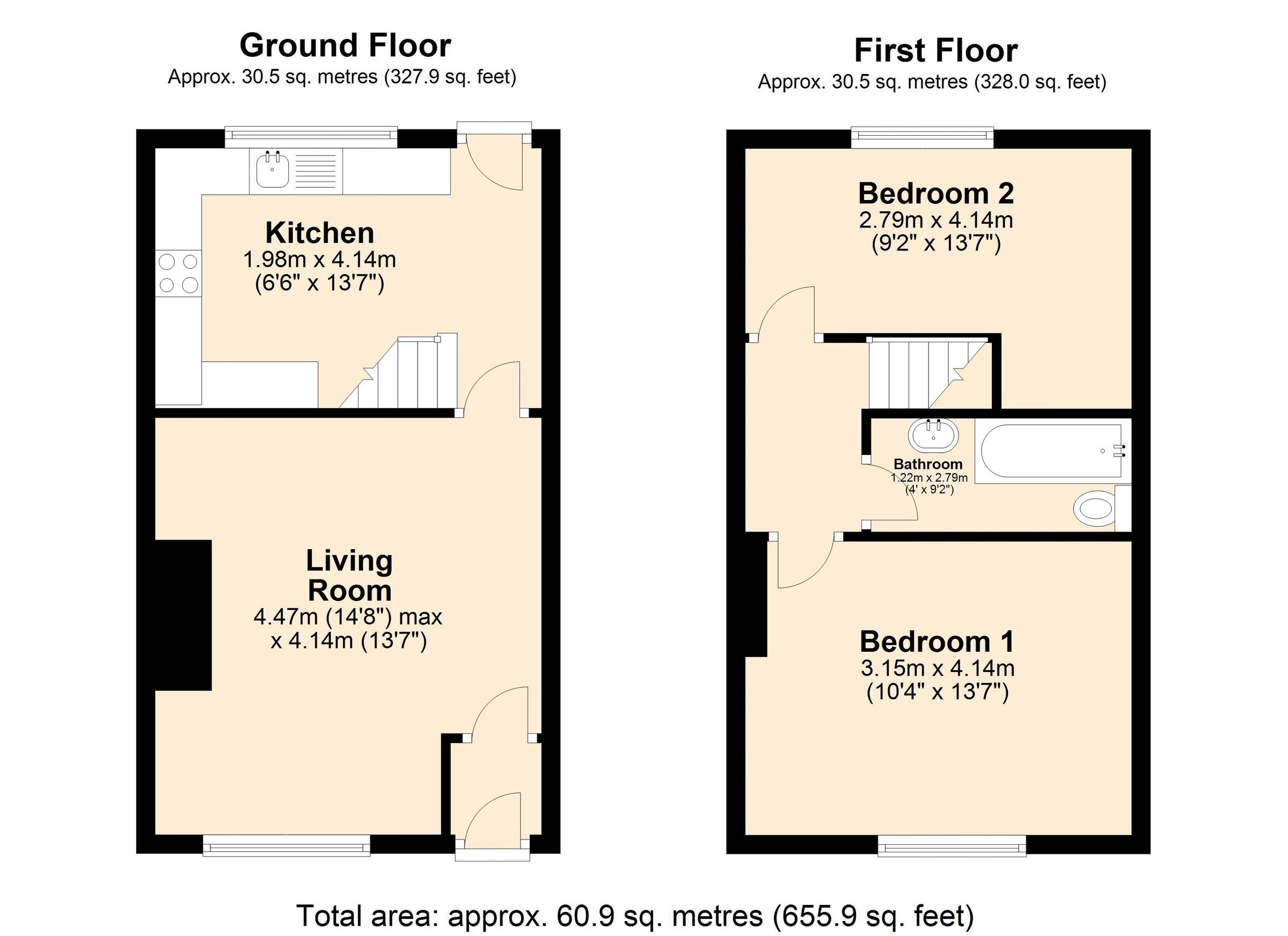 2 bed terraced house for sale in Waterside Terrace, Waterside, Darwen