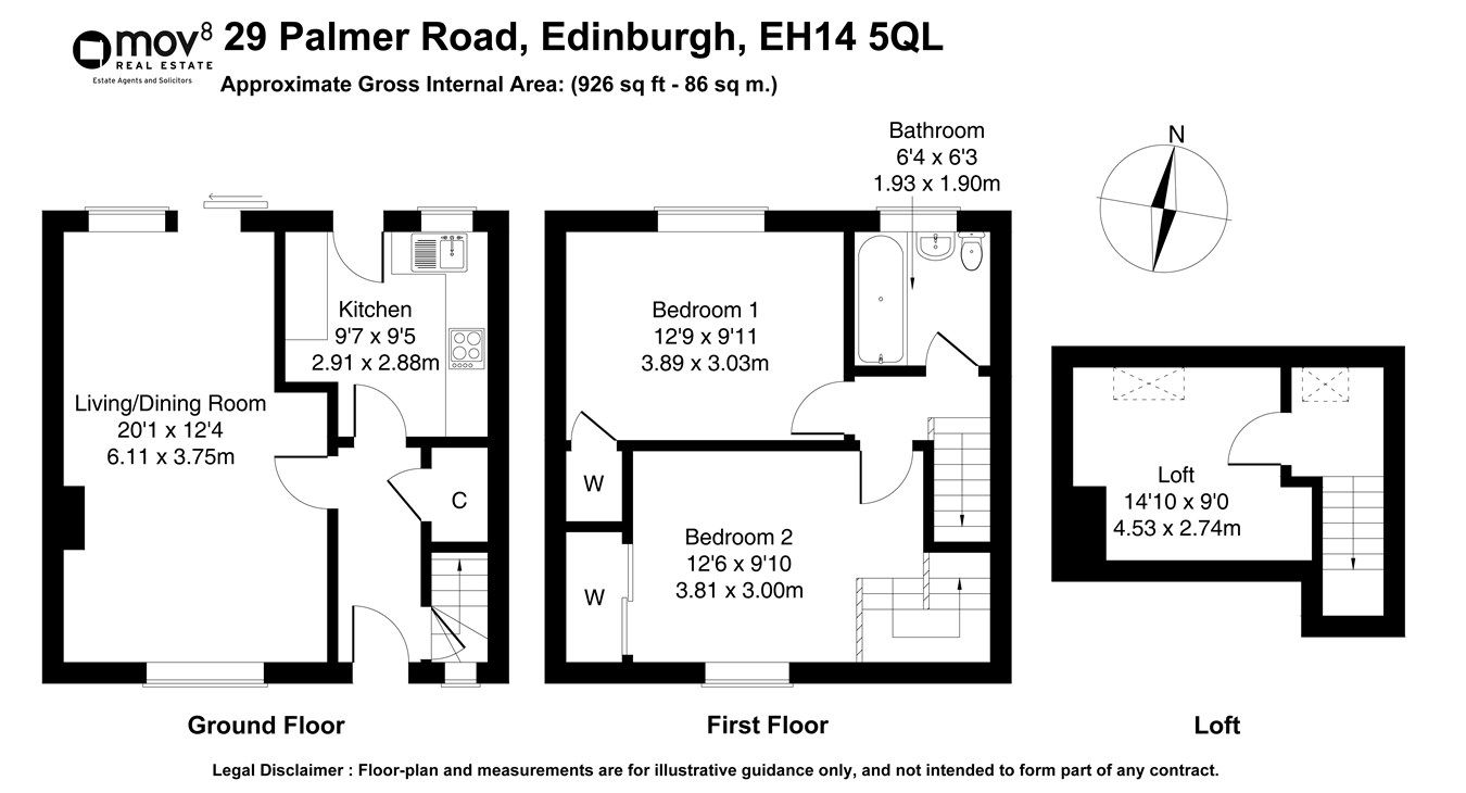 2 bed terraced house for sale in Palmer Road, Currie, Edinburgh EH14