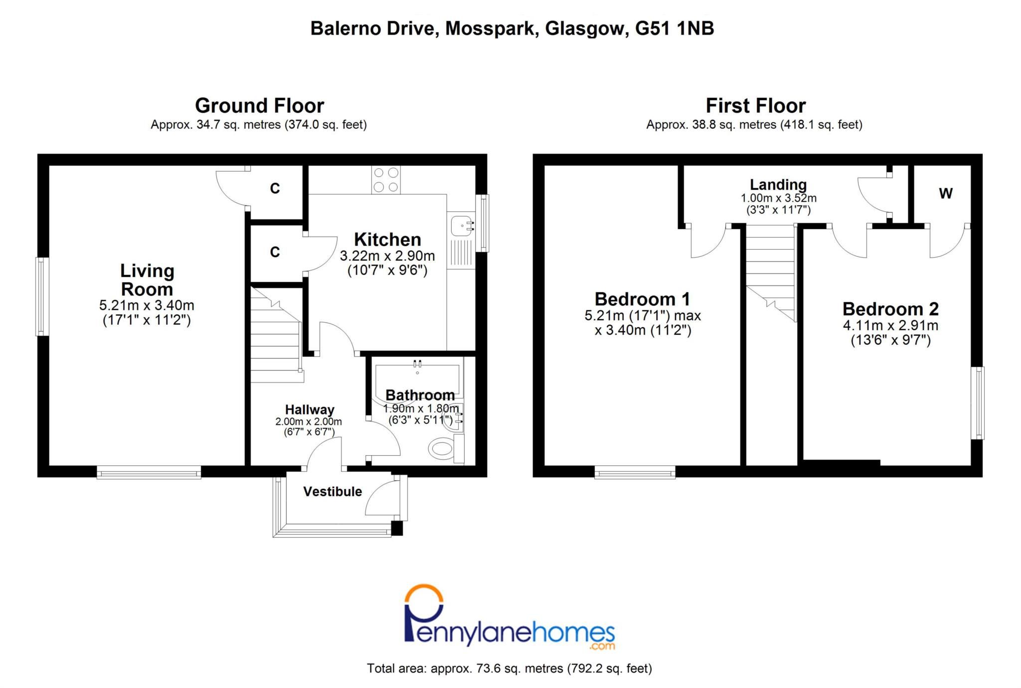 2 bed terraced house for sale in Balerno Drive, Glasgow G52 Zoopla