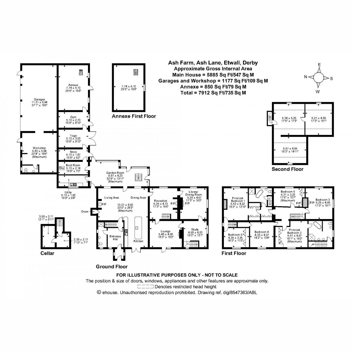 6 bed detached house for sale in Ash Lane, Etwall, Derbyshire DE65 Zoopla