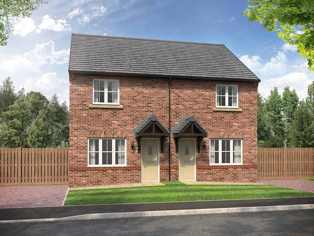 New home, 2 bed semidetached house for sale in "Oxley" at Greenbank