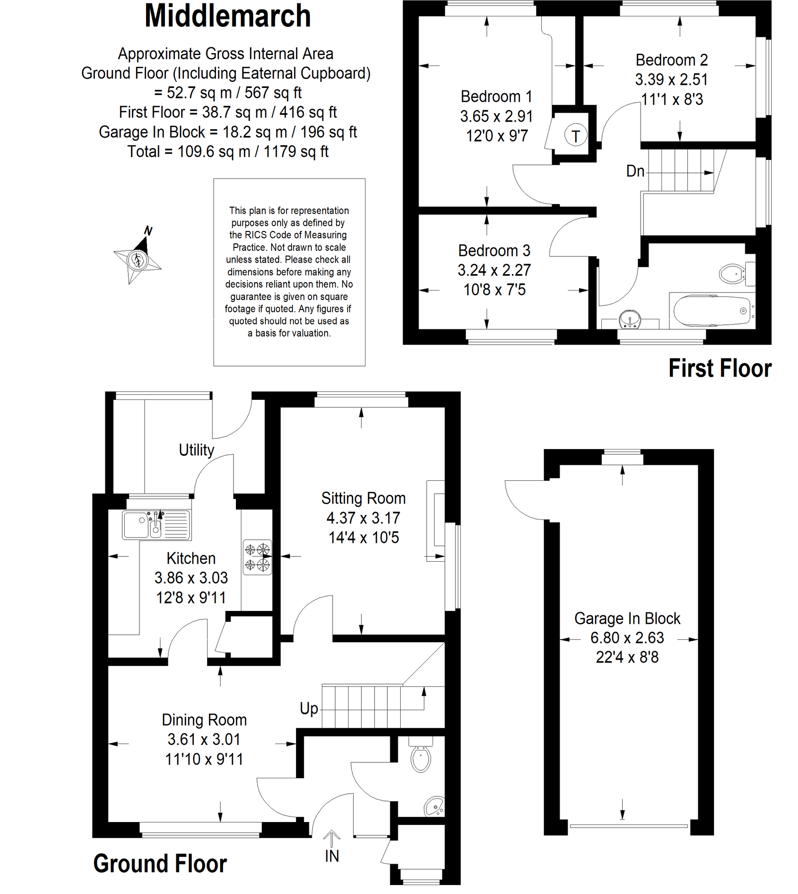 3 bed end terrace house for sale in Middlemarch, Witley, Godalming GU8