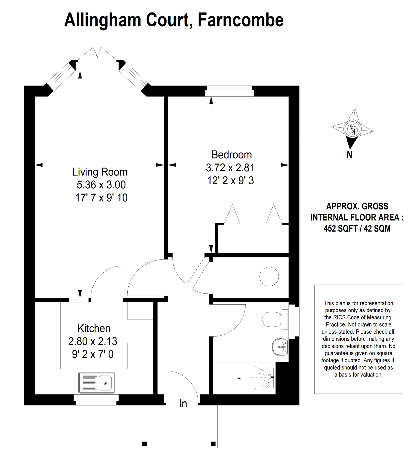1 bed property for sale in Allingham Court, Summers Road,