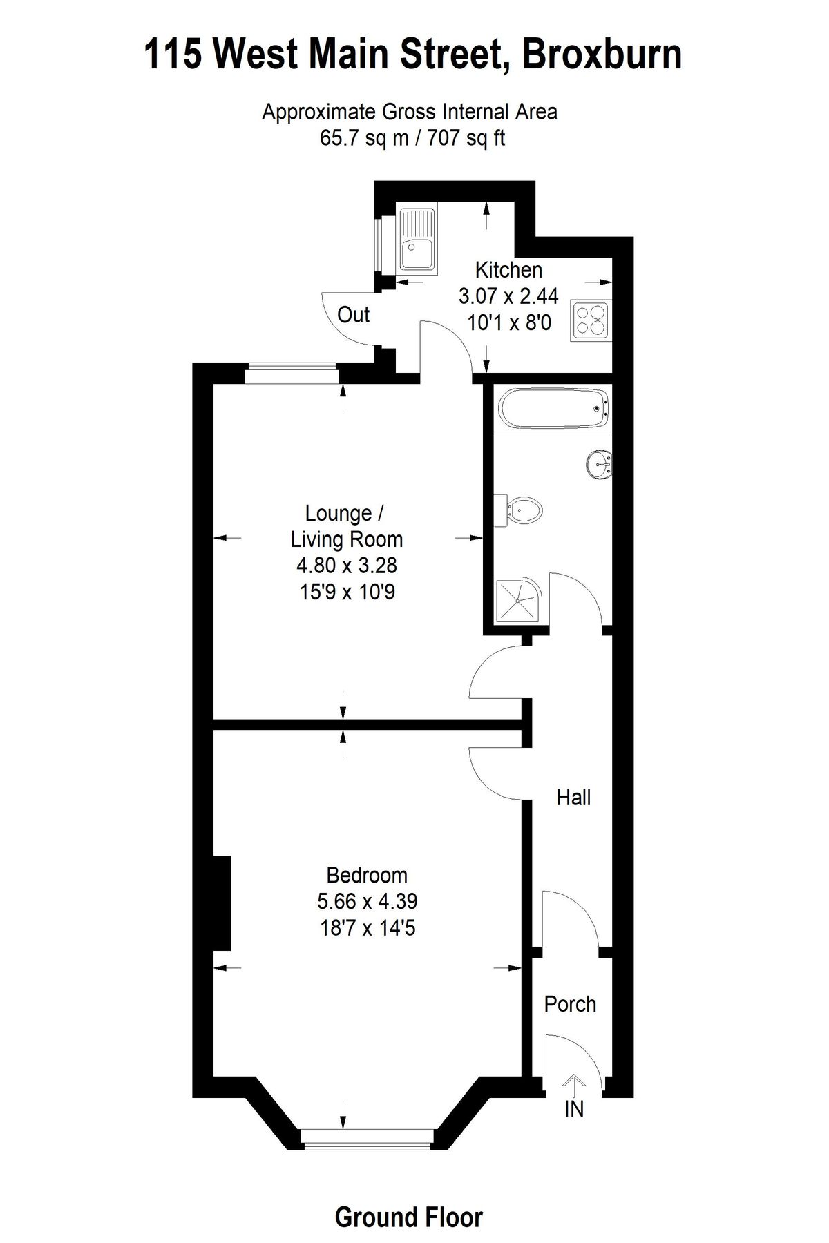 1 bed flat for sale in West Main Street, Broxburn EH52 Zoopla