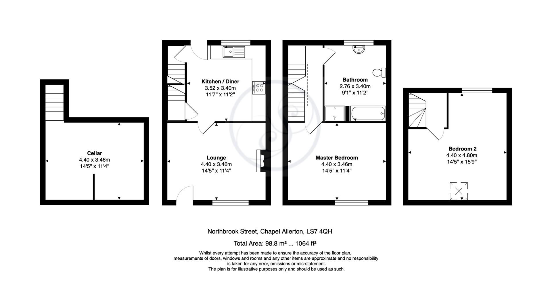 2 bed end terrace house for sale in Northbrook Street, Chapel Allerton