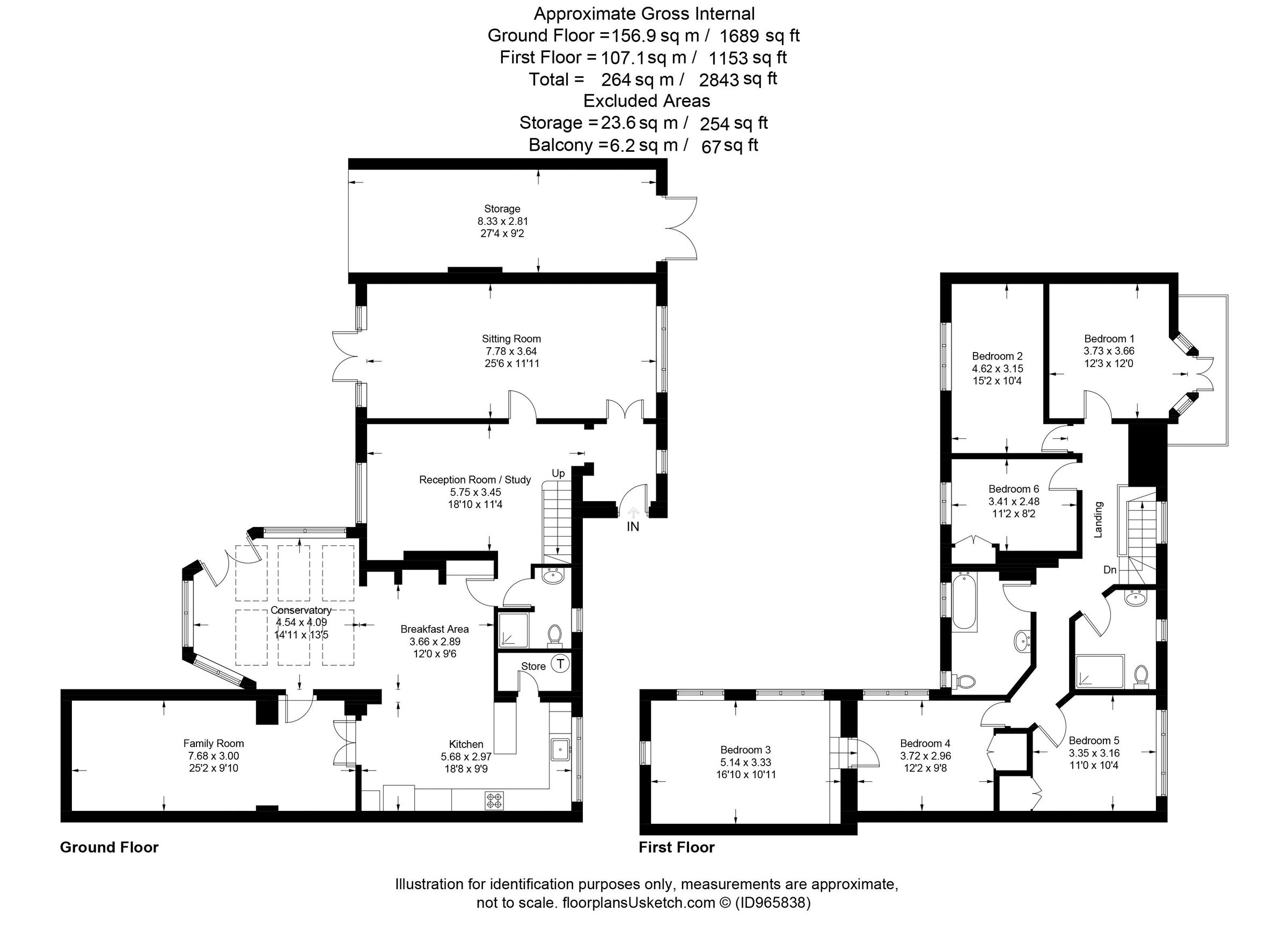 6 bed detached house for sale in Wonham Way, Gomshall, Guildford GU5