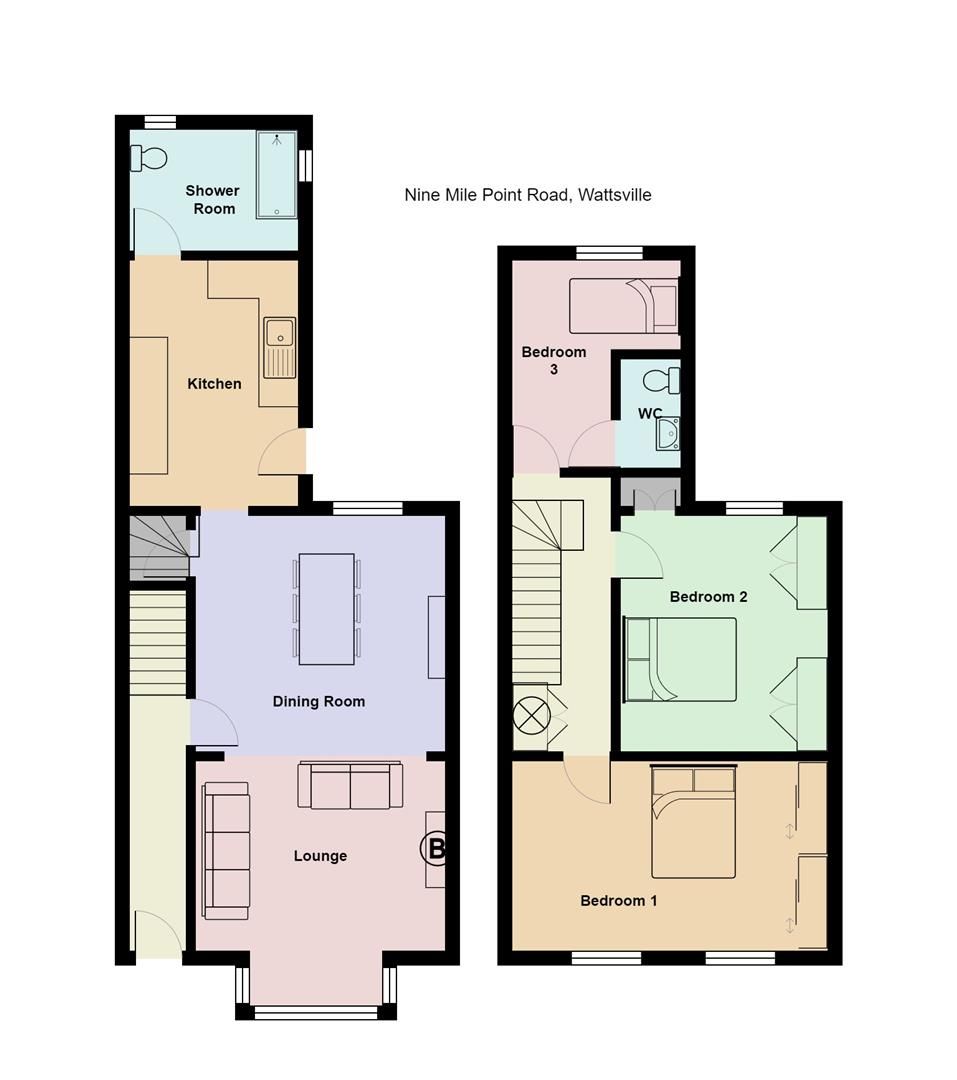 3 bed terraced house for sale in Nine Mile Point Road, Cross Keys
