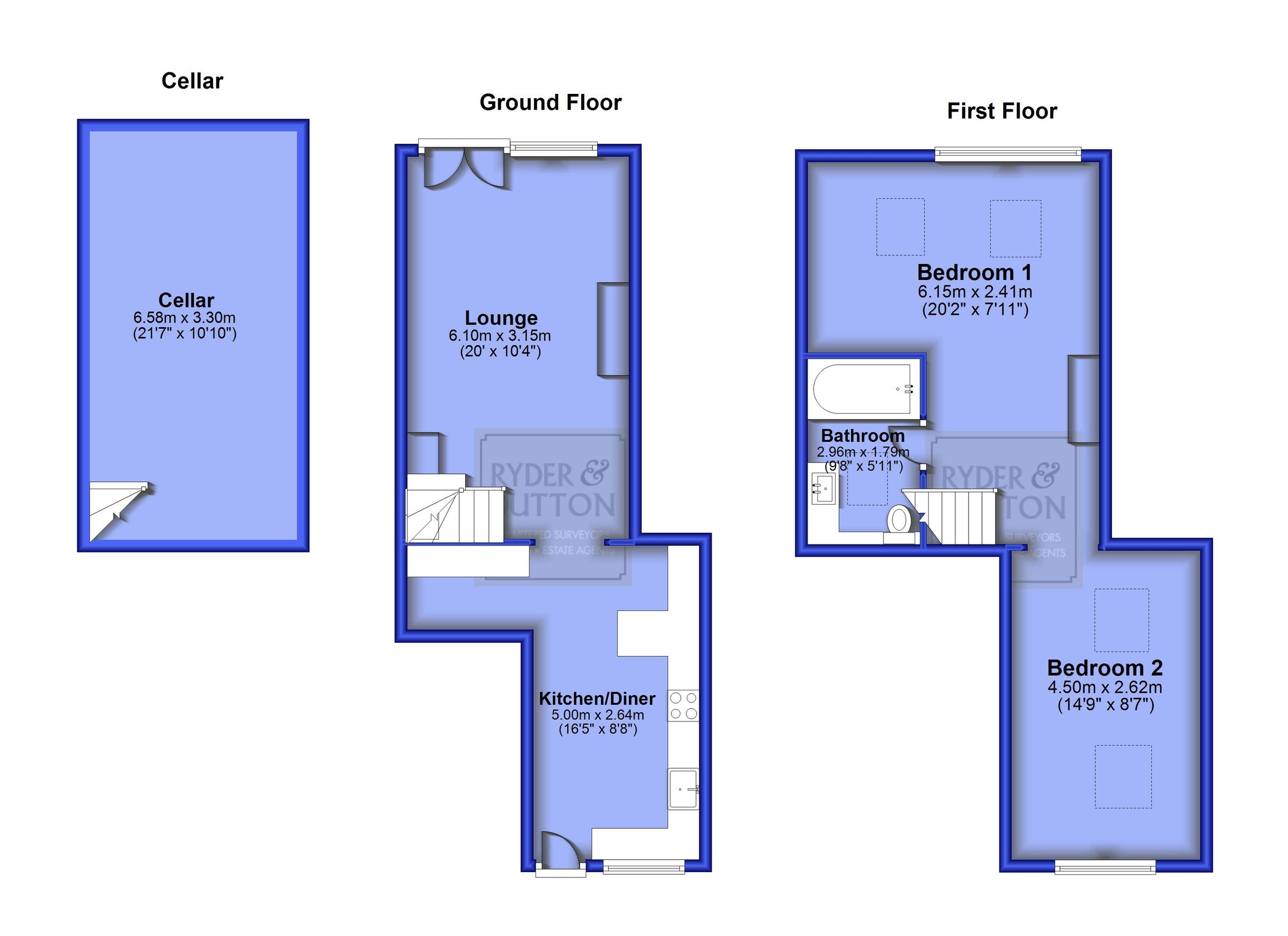 2 bed terraced house for sale in Springhill Cottages, Edge Lane, Higher Cloughfold, Rawtenstall