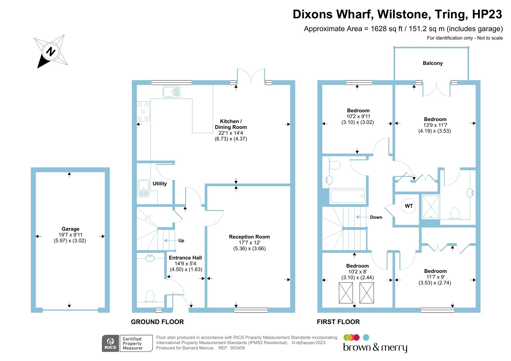 4 bed terraced house for sale in Dixons Wharf, Wilstone, Tring HP23