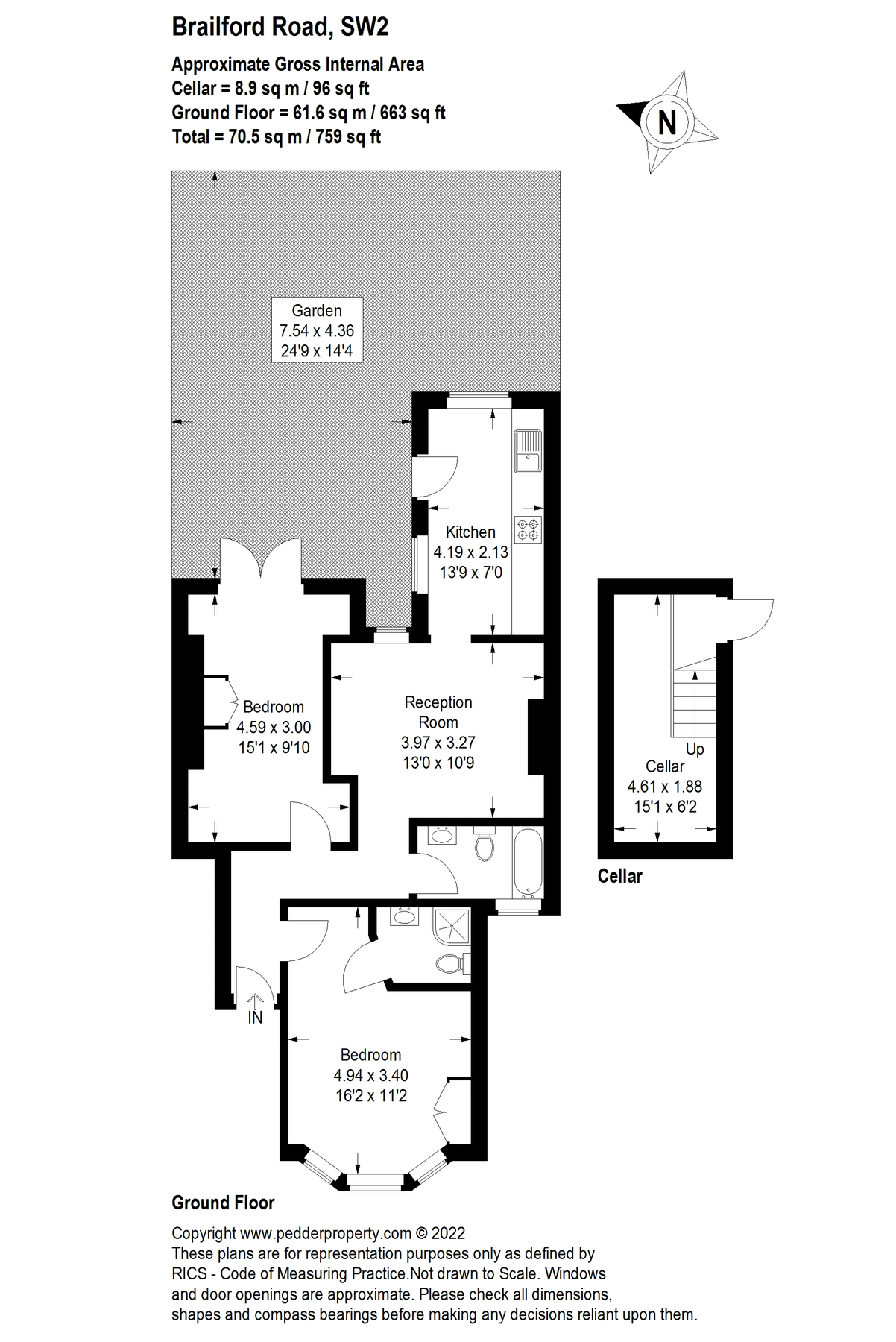 2 bed flat for sale in Brailsford Road, Brixton, London SW2 Zoopla