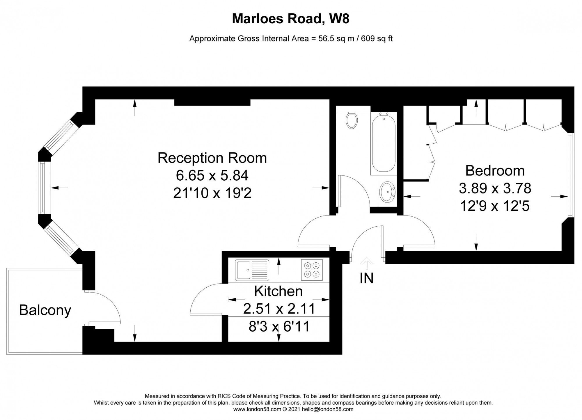 1 bed flat to rent in Marloes Road, Flat 2 W8 Zoopla