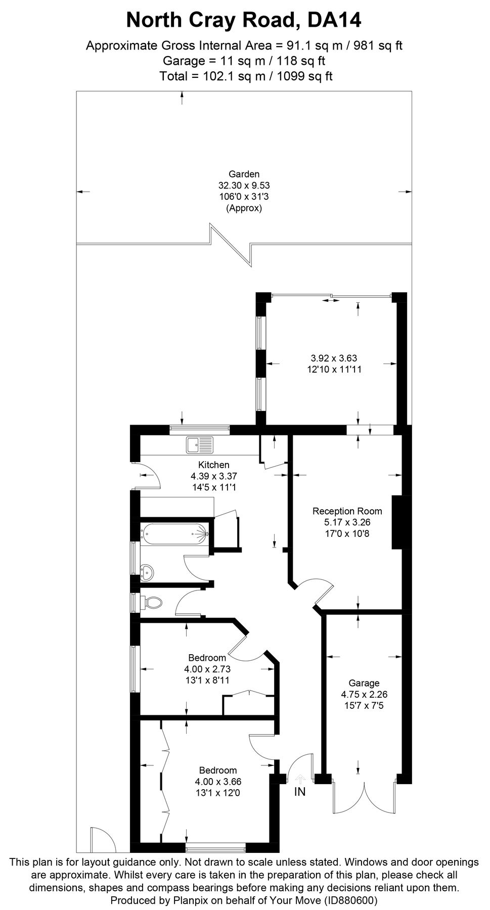2 bed bungalow for sale in North Cray Road, Bexley DA5 Zoopla