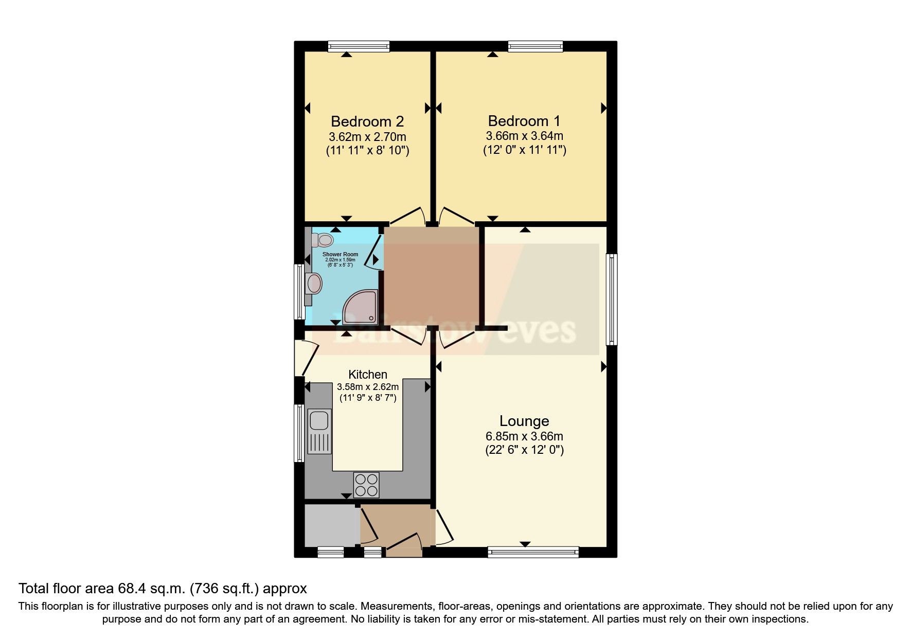 2 bed bungalow for sale in Olive Grove, Forest Town, Mansfield NG19
