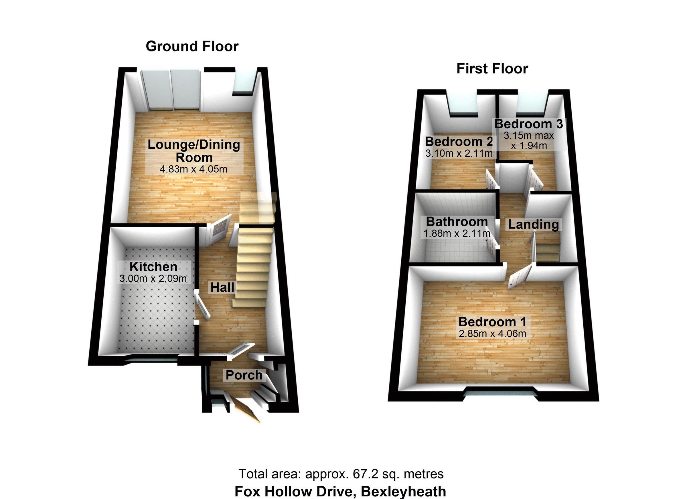 3 bed terraced house for sale in Fox Hollow Drive, Bexleyheath DA7 Zoopla