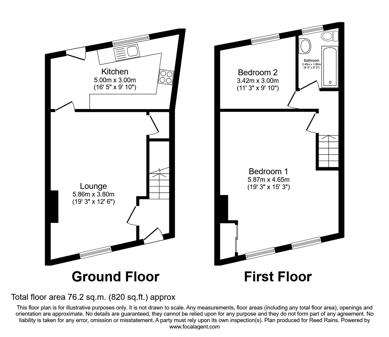 2 bed terraced house to rent in Penistone Road, Fenay Bridge