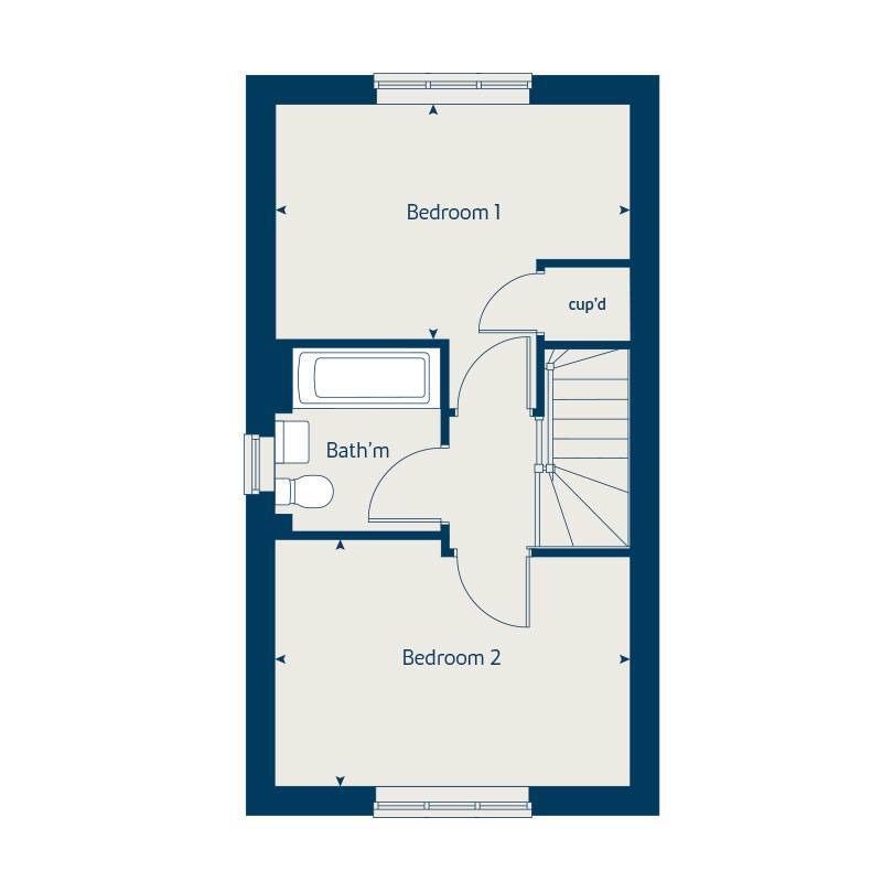 New home, 2 bed semidetached house for sale in "Hawthorn" at Mcnamara