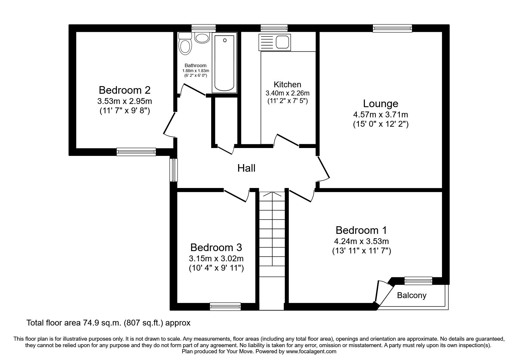 3 bed flat for sale in Union Street, Dalbeattie, Dumfries And Galloway