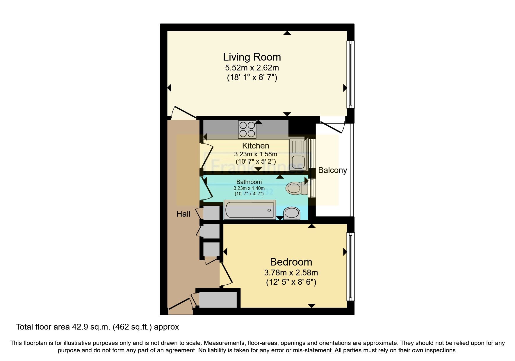 1 bed flat for sale in Rivermead, Wilford Lane, West Bridgford