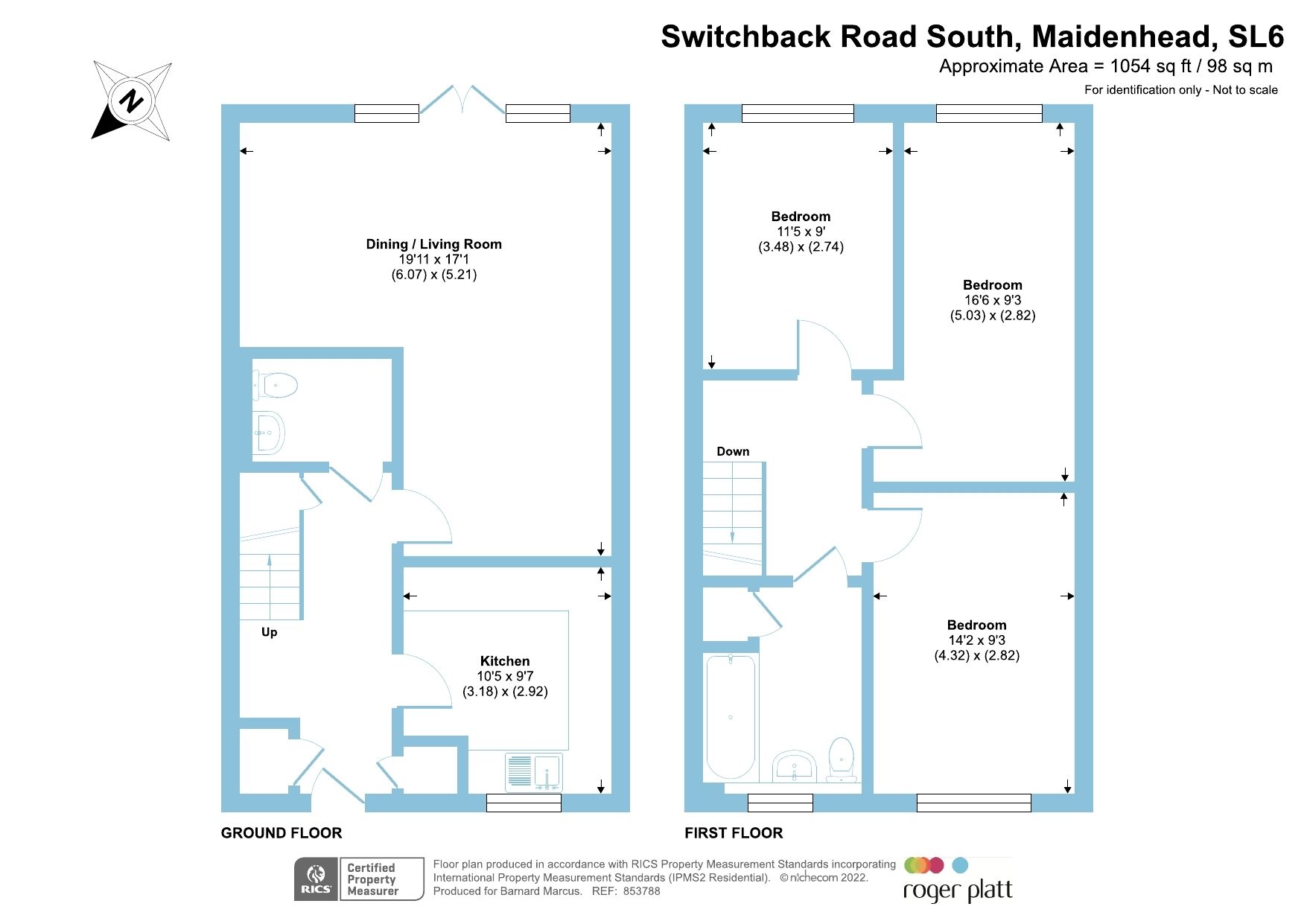 3 bed semidetached house for sale in Switchback Road South, Maidenhead