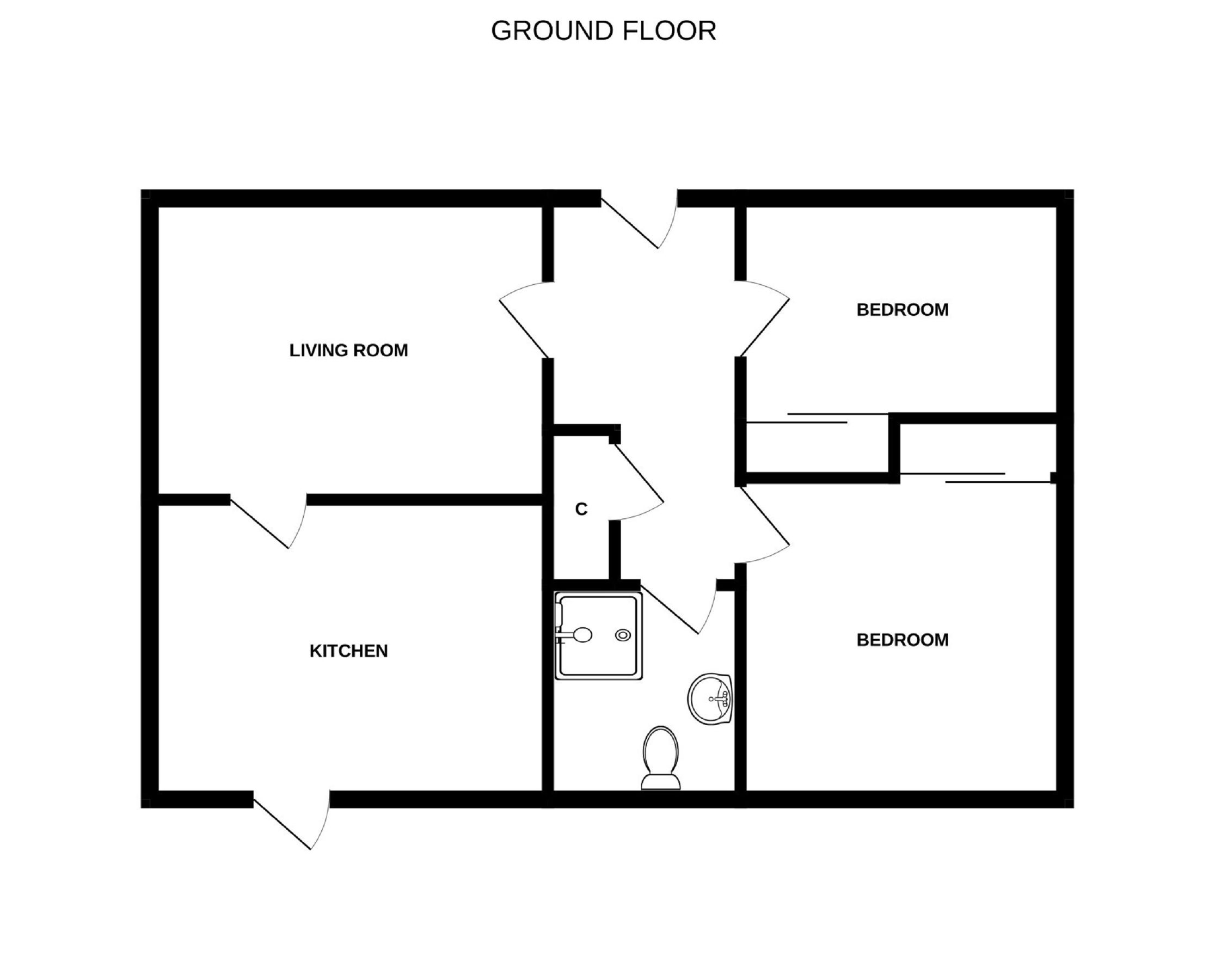 2 bed end terrace house for sale in 44 Castle Heather Road, Castle