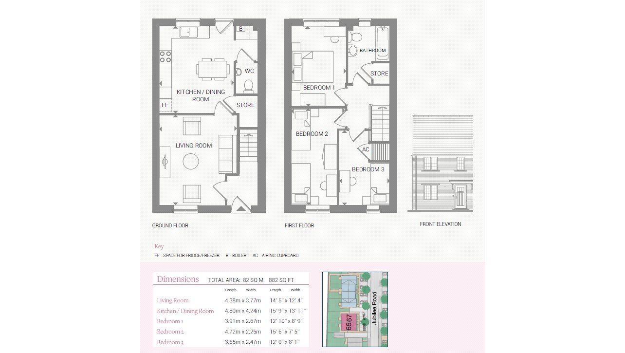 New home, 3 bed semidetached house for sale in Melton Road, Edwalton