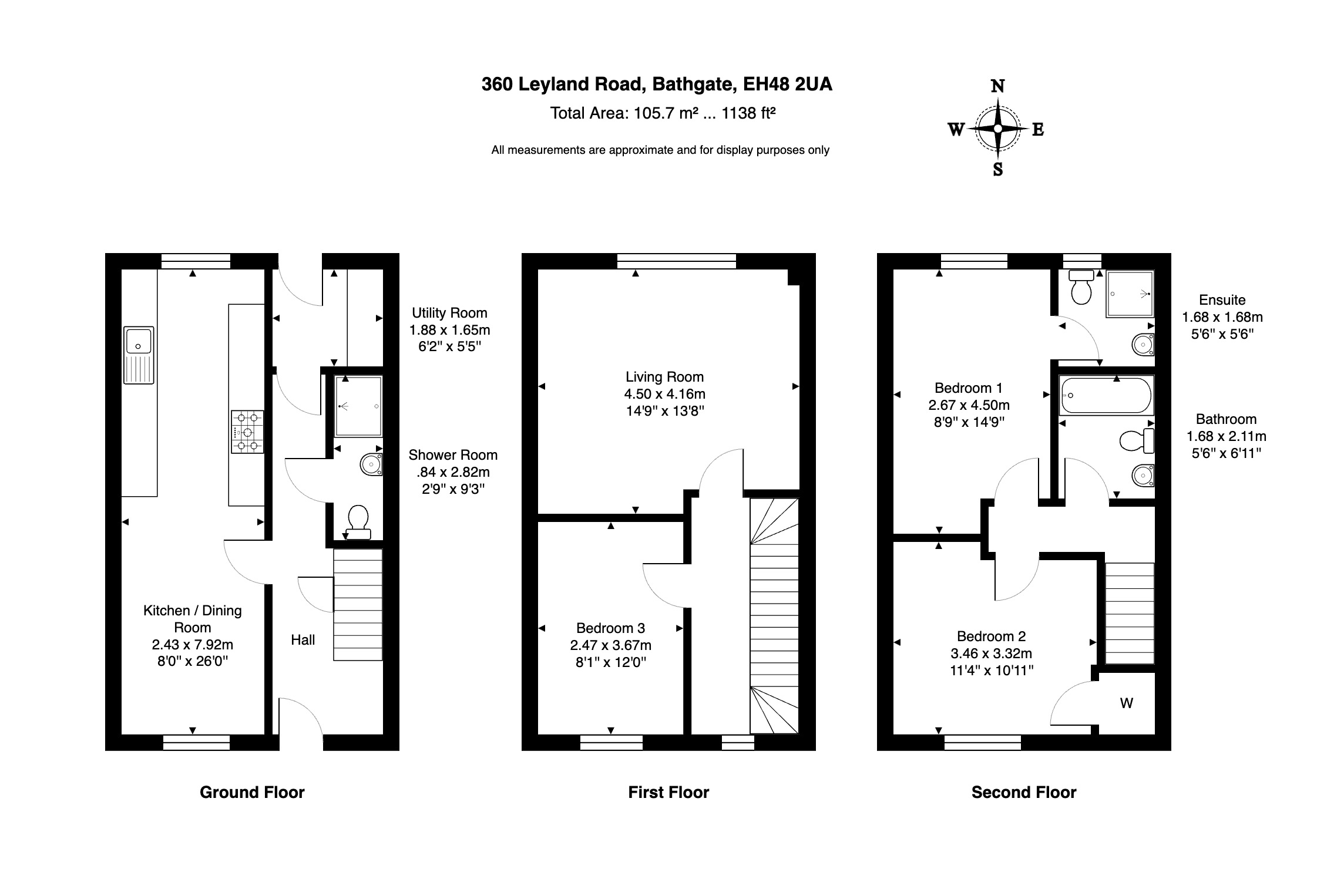 3 bed town house for sale in Leyland Road, Bathgate EH48 Zoopla