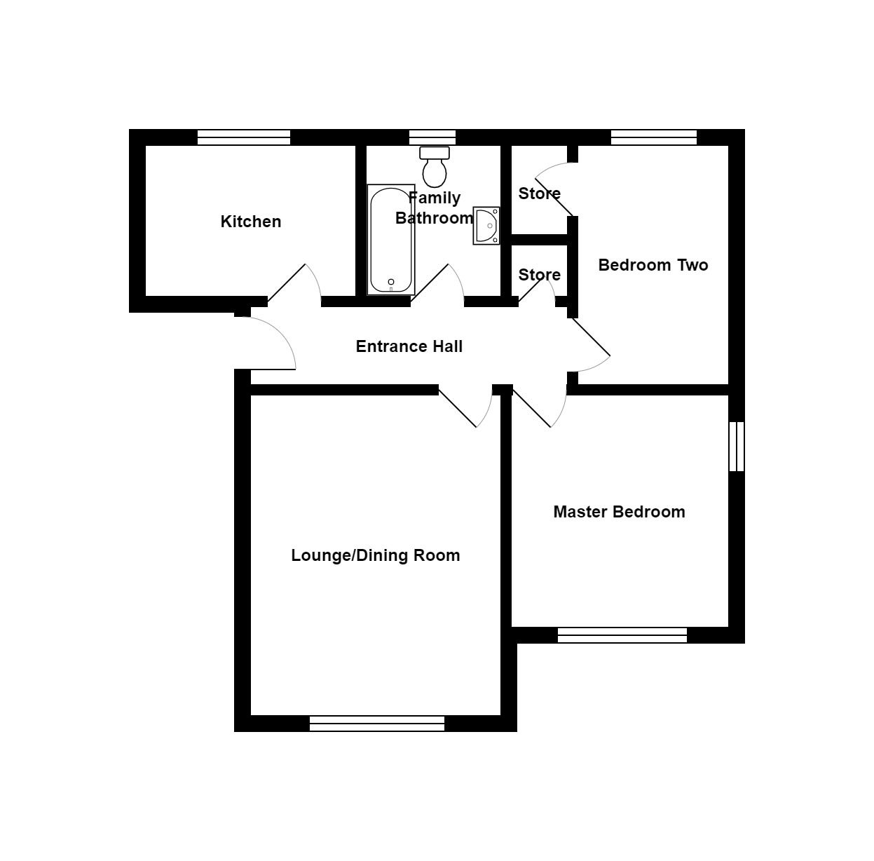 2 bed flat for sale in Wrenbury House, Jackson Avenue, Nantwich