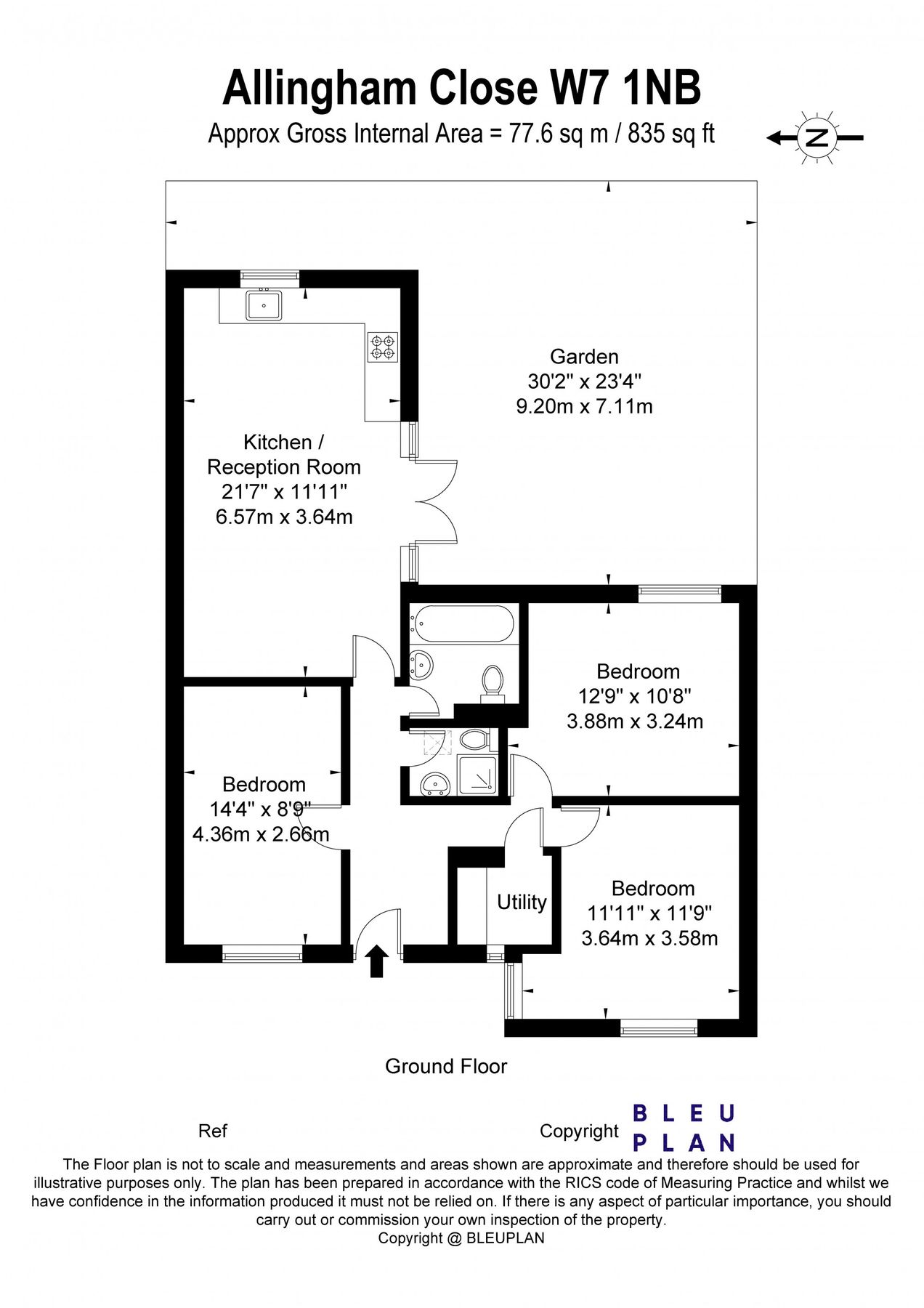 3 bed bungalow to rent in Allingham Close, Hanwell W7 Zoopla