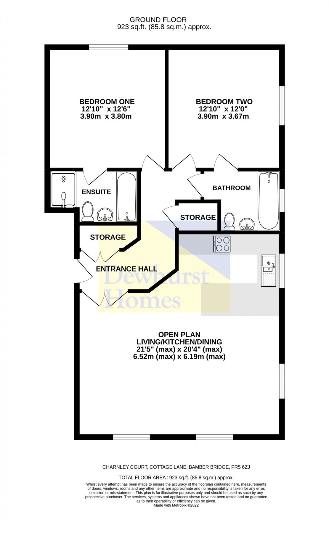 2 bed flat to rent in Charnley Court, Cottage Lane, Bamber Bridge PR5